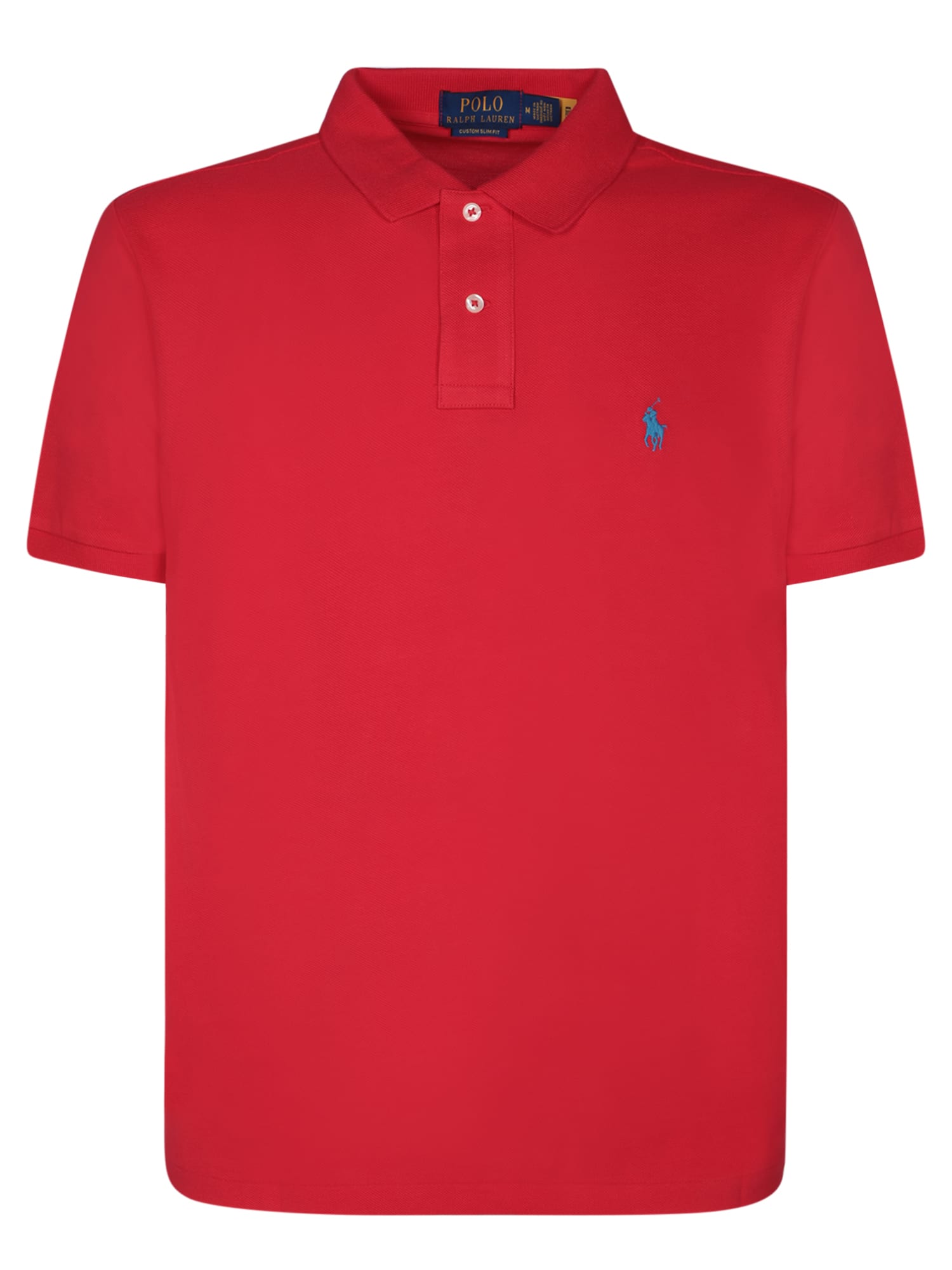 Shop Polo Ralph Lauren Red Piquet Polo Shirt By