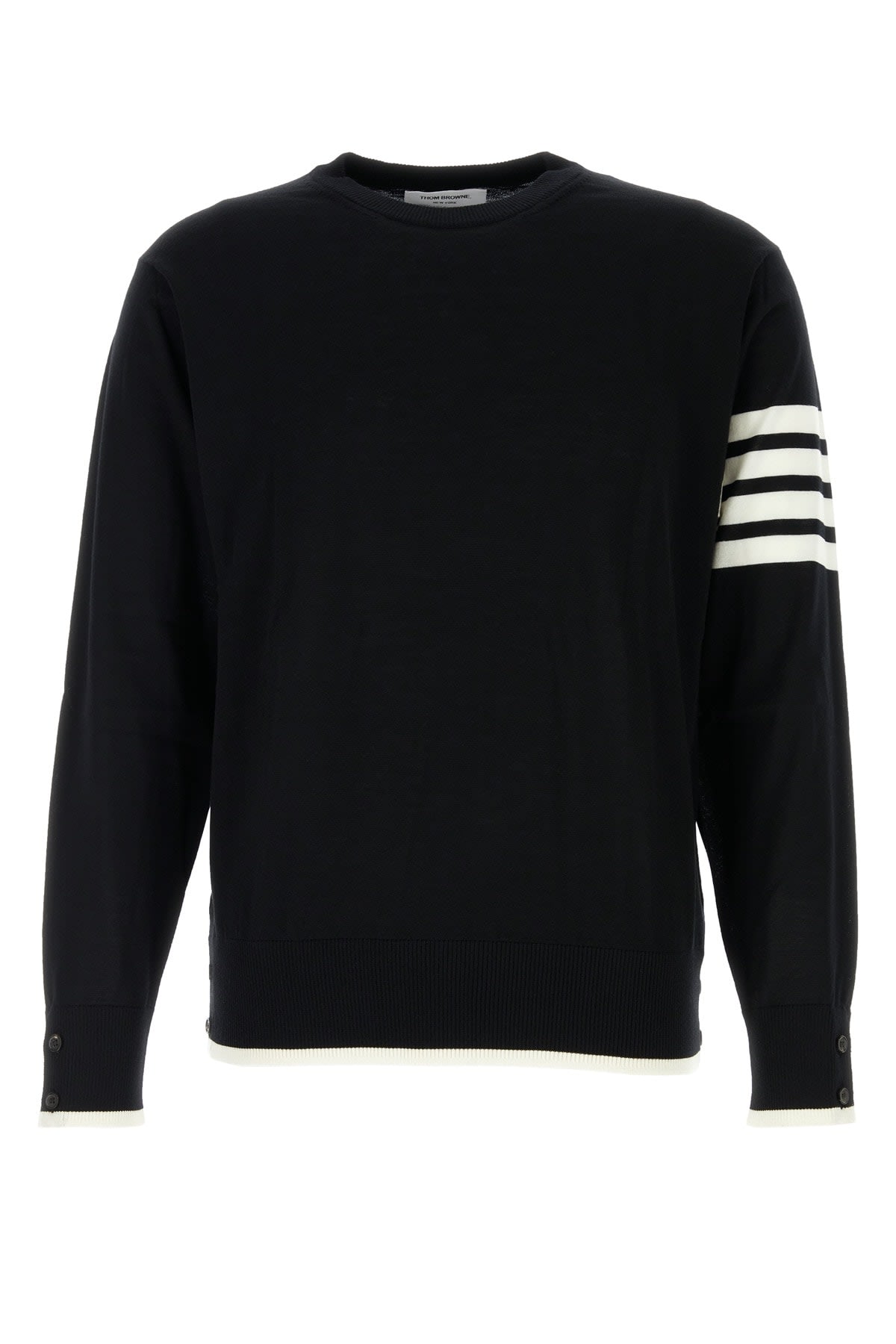 Shop Thom Browne Jersey Stitch Relaxe In Black