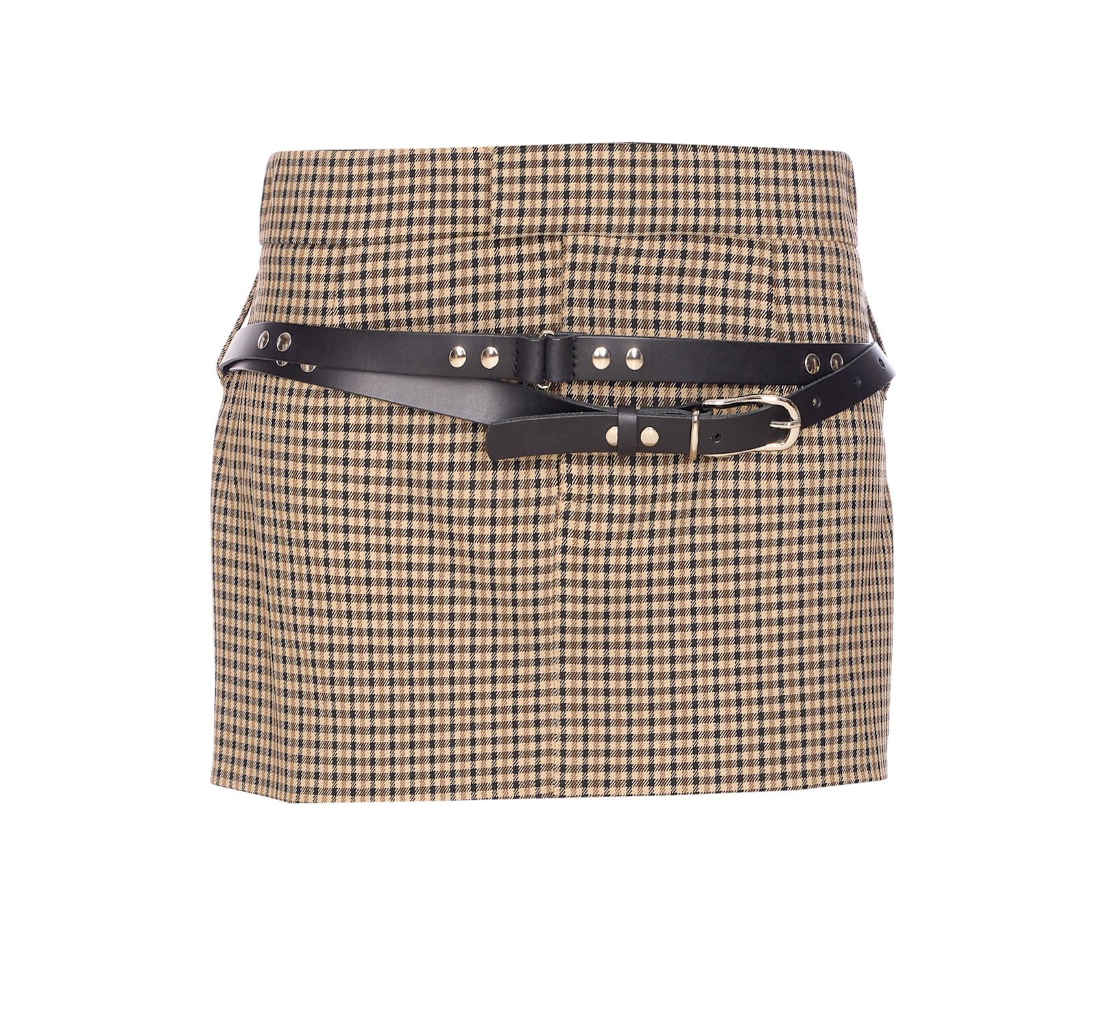 Aniye By Plaid Pattern Mini Skirt In Brown