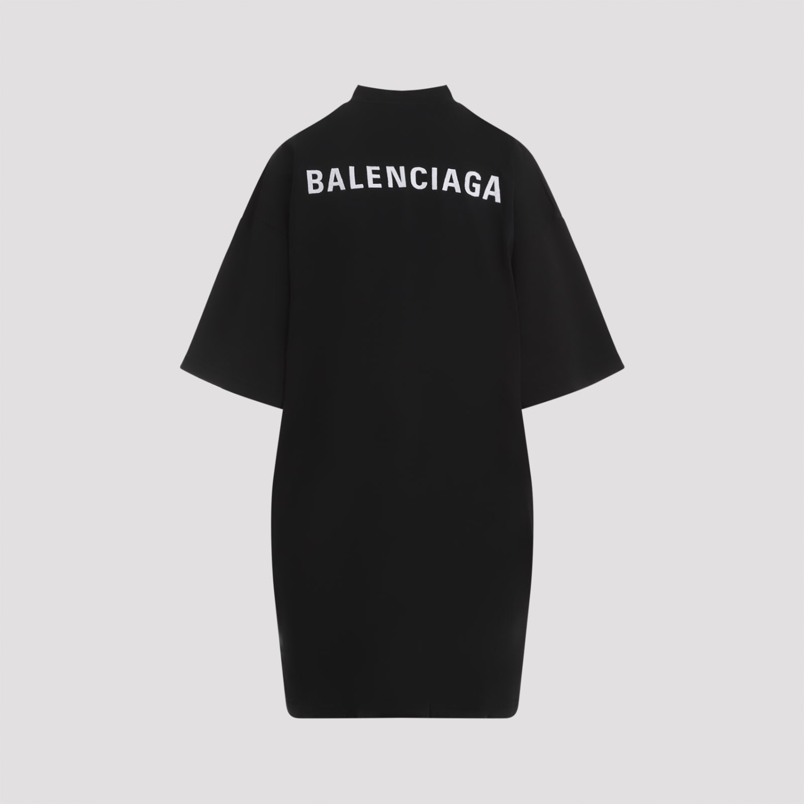 Shop Balenciaga T-shirt Dress In Black White