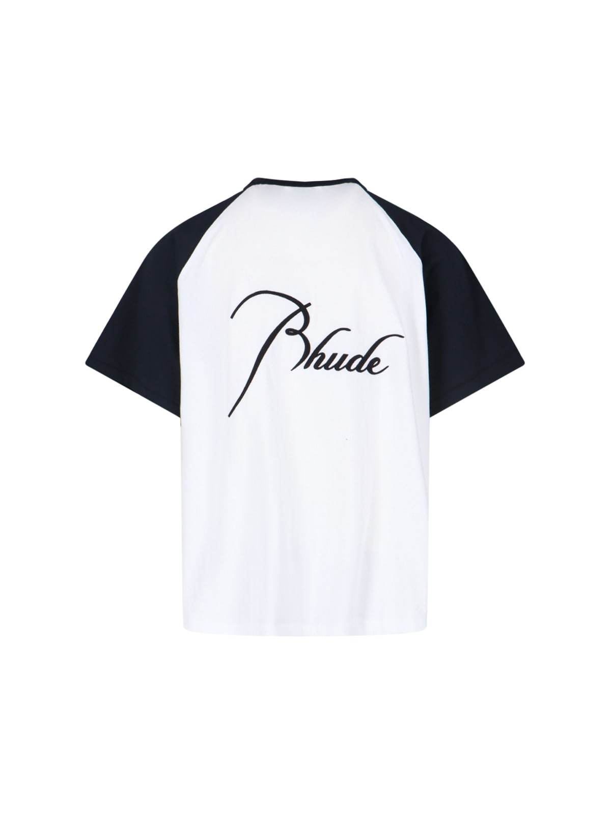 Shop Rhude Embroidered T-shirt In White