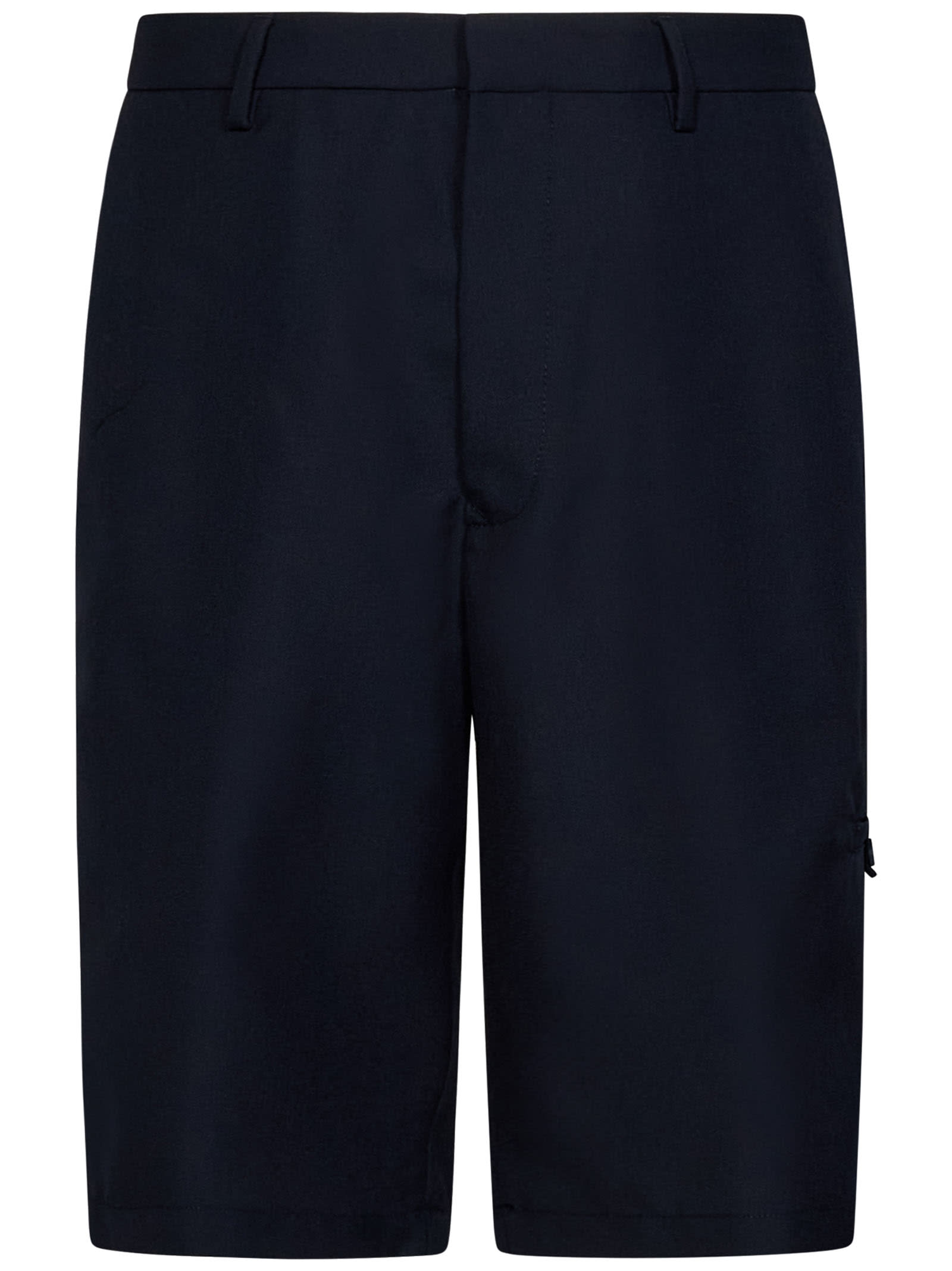 Shop Lardini Monotone Shorts In Blue