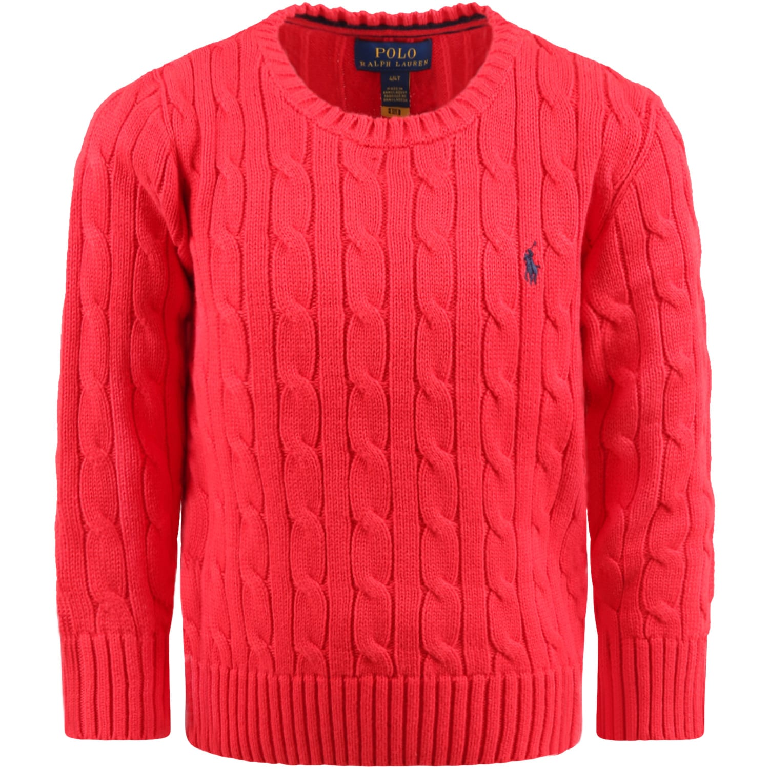 Polo Ralph Lauren Red Sweater For Boy With Pony Logo