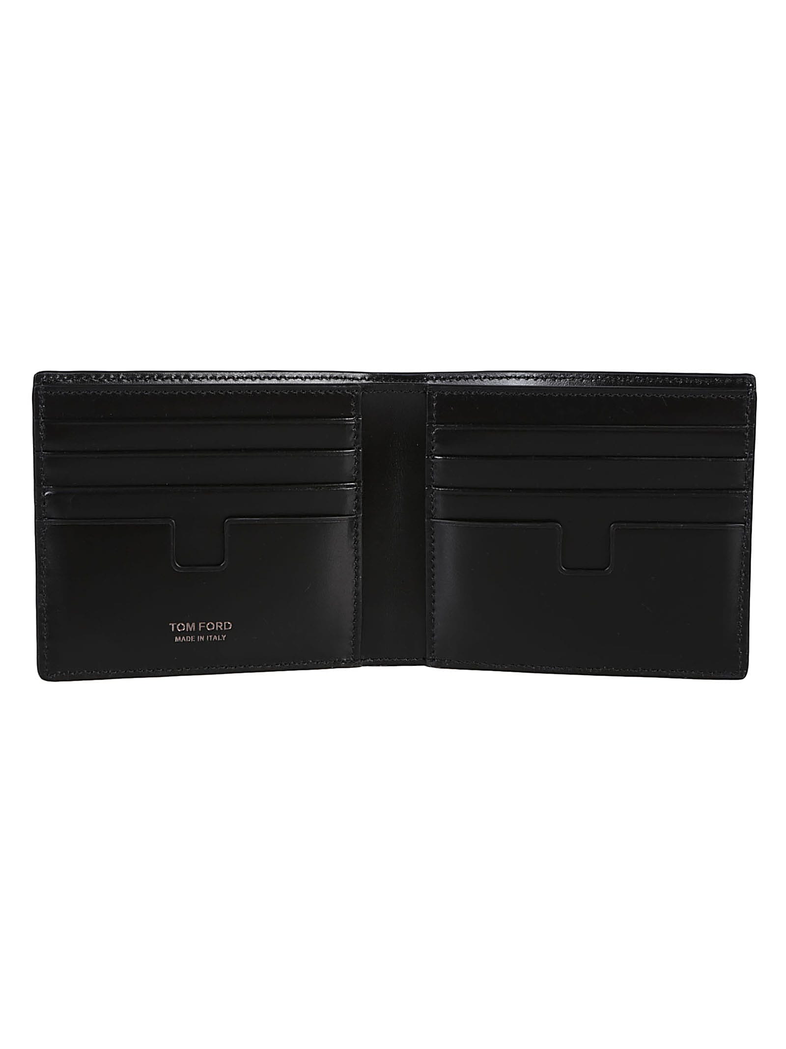 Shop Tom Ford Logo Plaque Wallet In Black