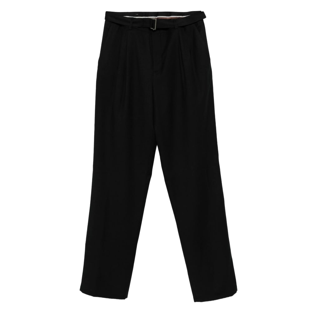 Canali Casual Pants With Belt Loops In Black