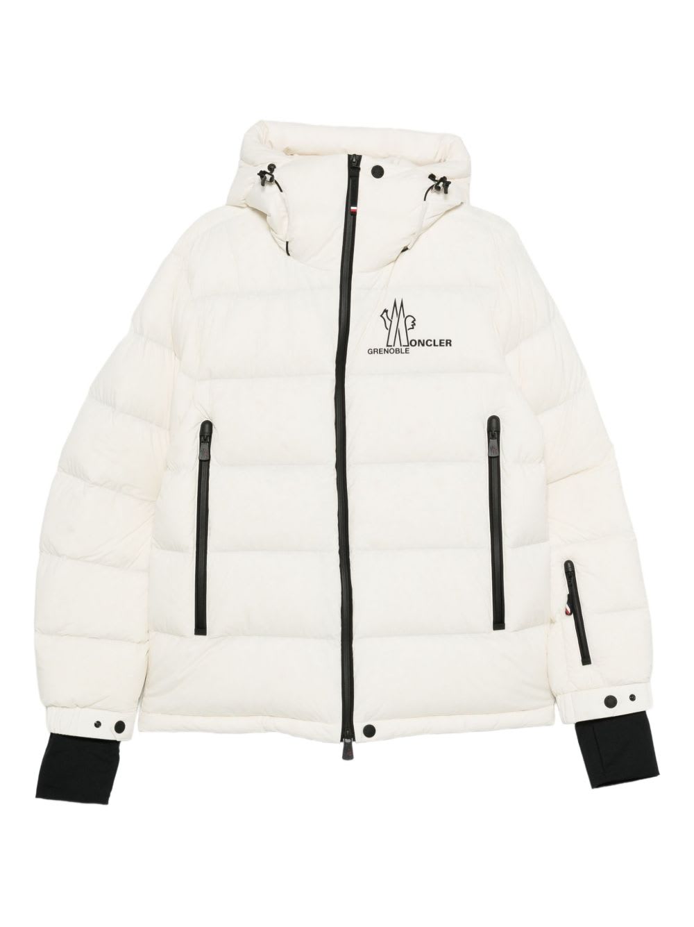 Moncler Grenoble Hooded Zip-fastening Jacket In White