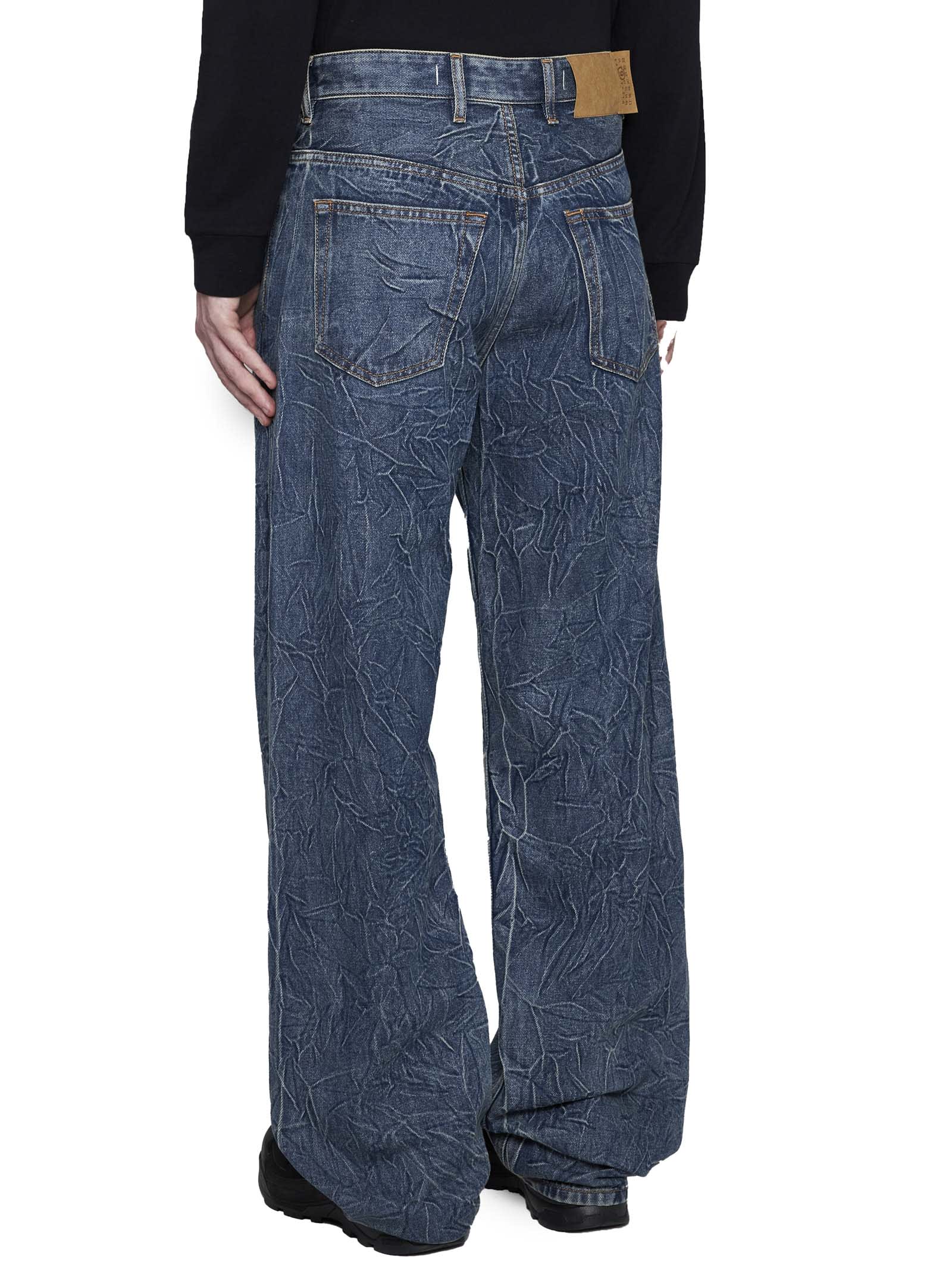 Shop Mm6 Maison Margiela Jeans In Blue