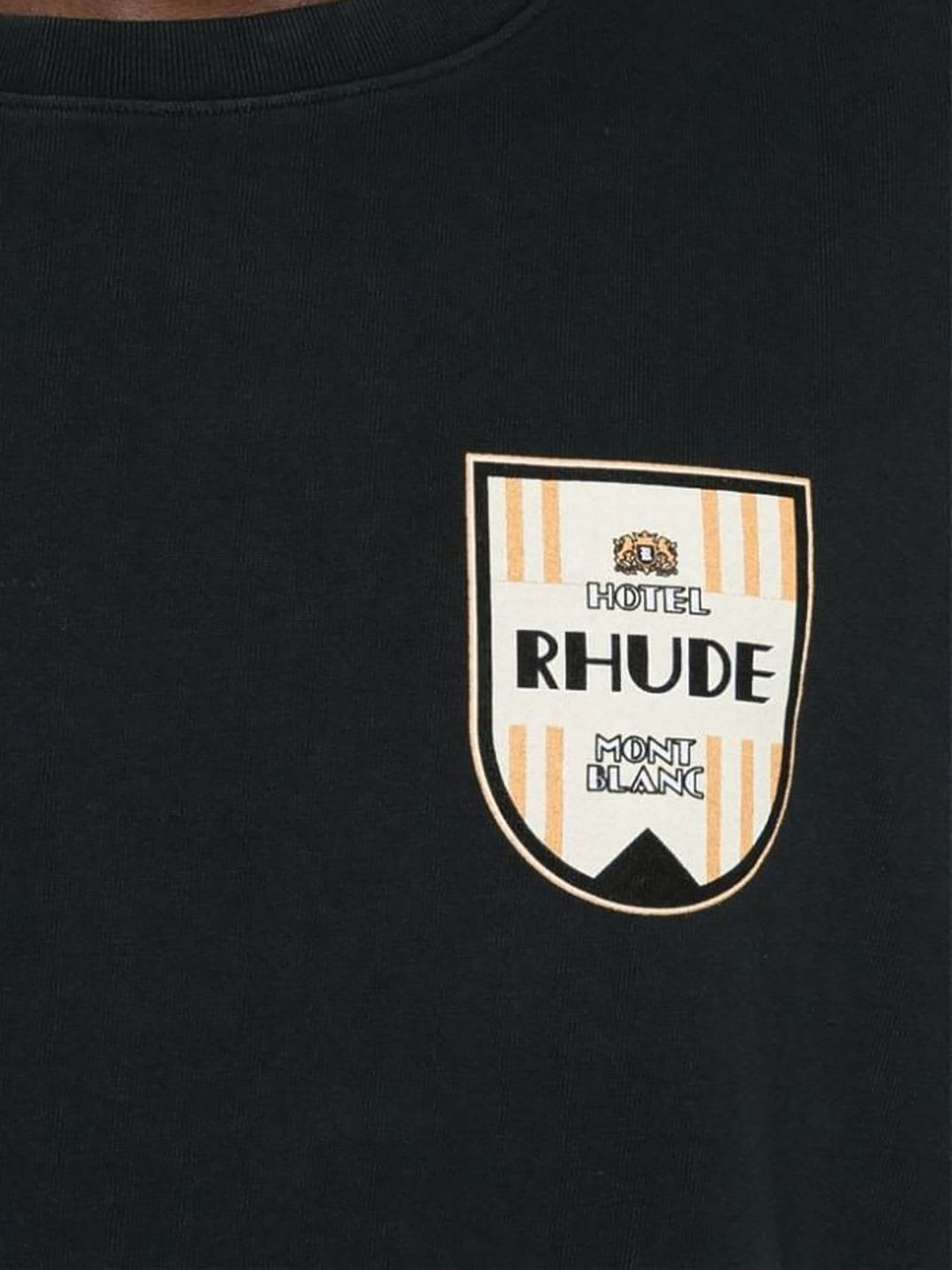 Shop Rhude T-shirts And Polos Black