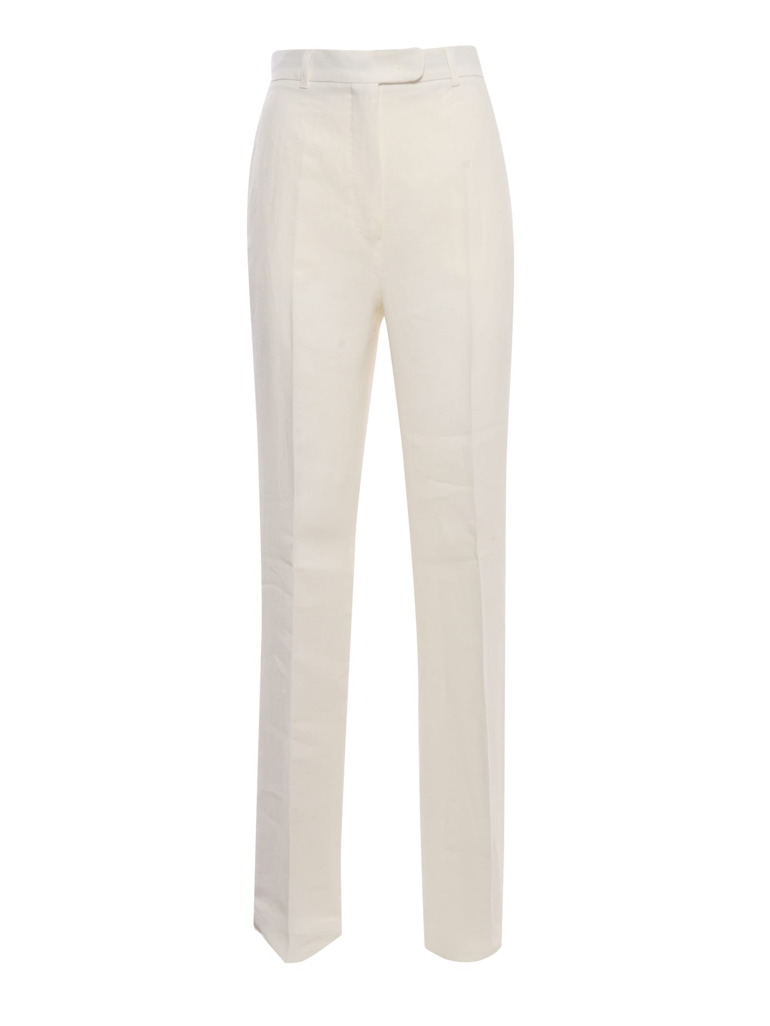 Shop Max Mara Alcano White Trousers