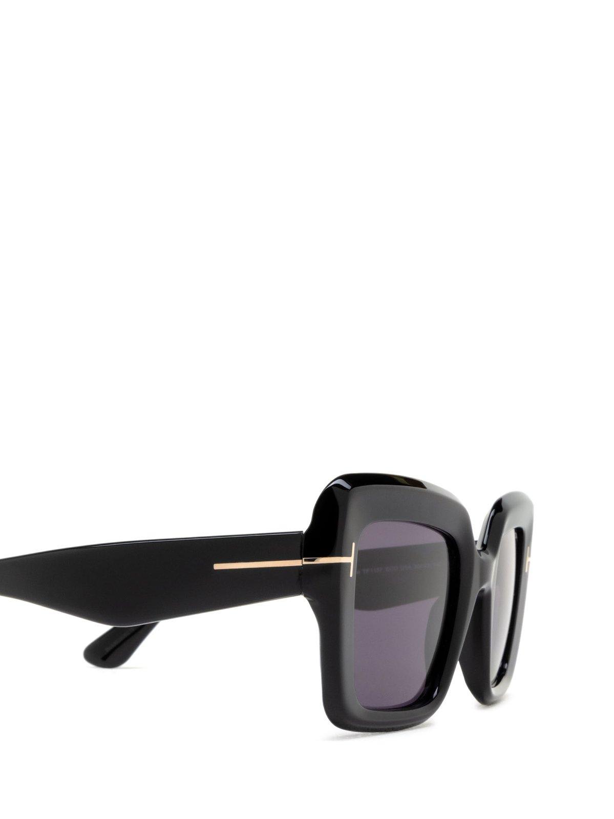 Shop Tom Ford Square Frame Sunglasses In 01a