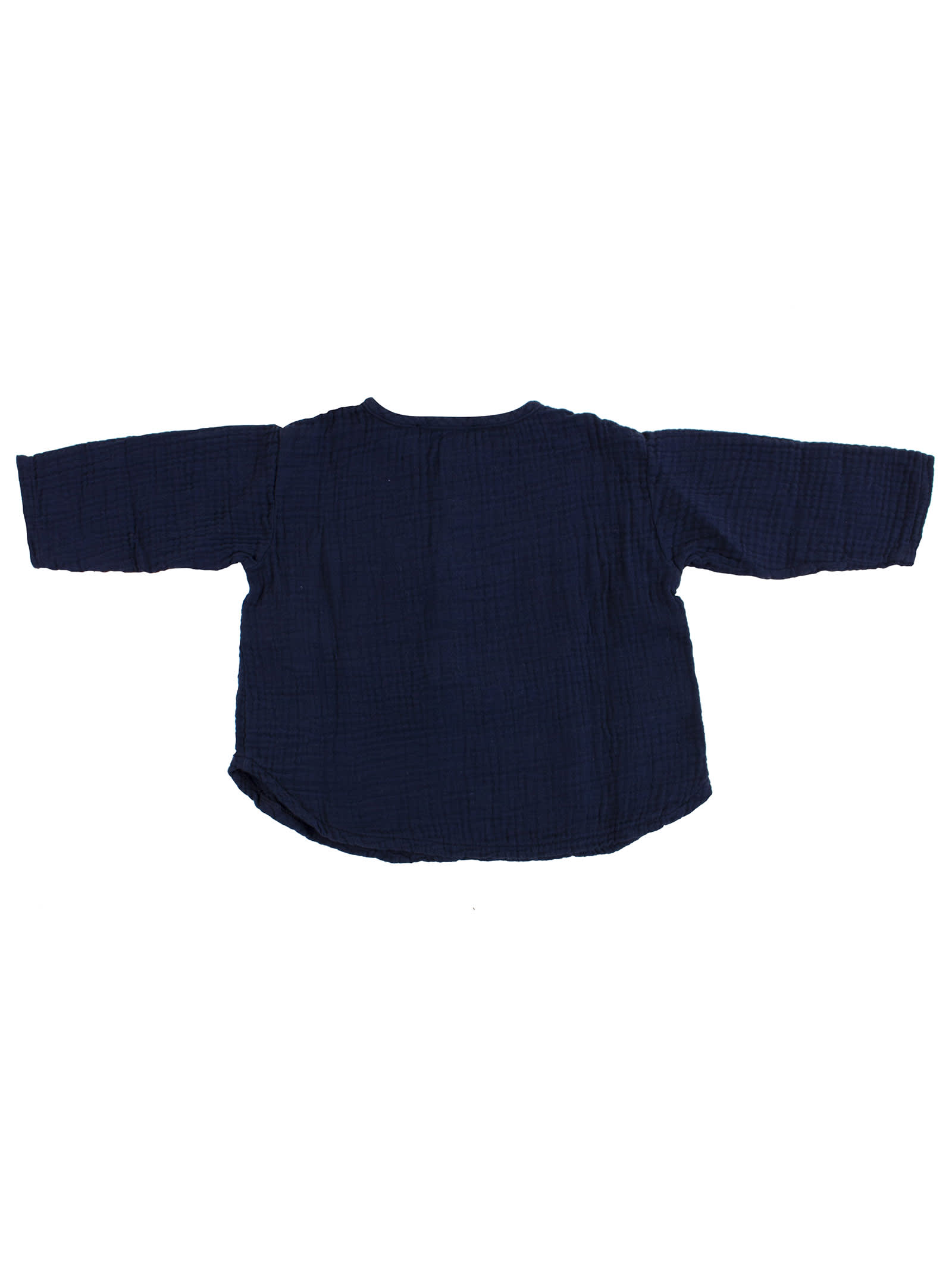 Shop Zhoe & Tobiah Korean Newborn Shirt In Blue