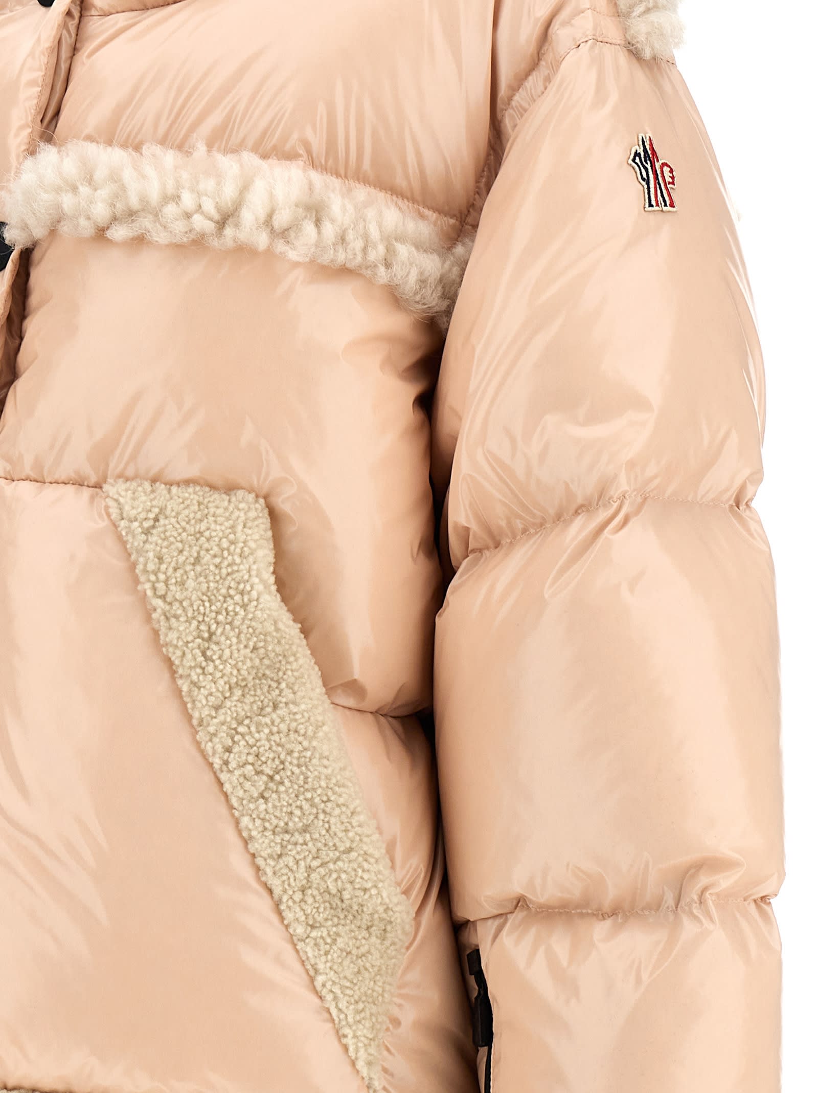 Shop Moncler Eibsee Down Jacket In Pink