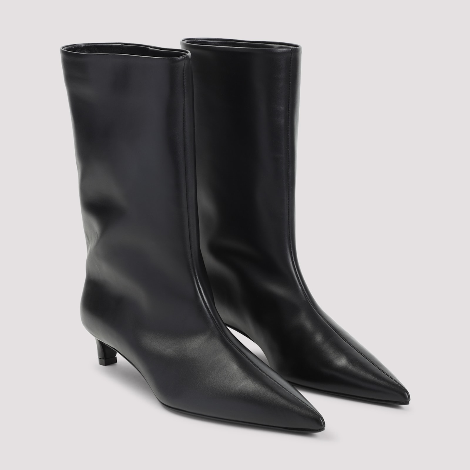 Jil Sander High Boot In Black