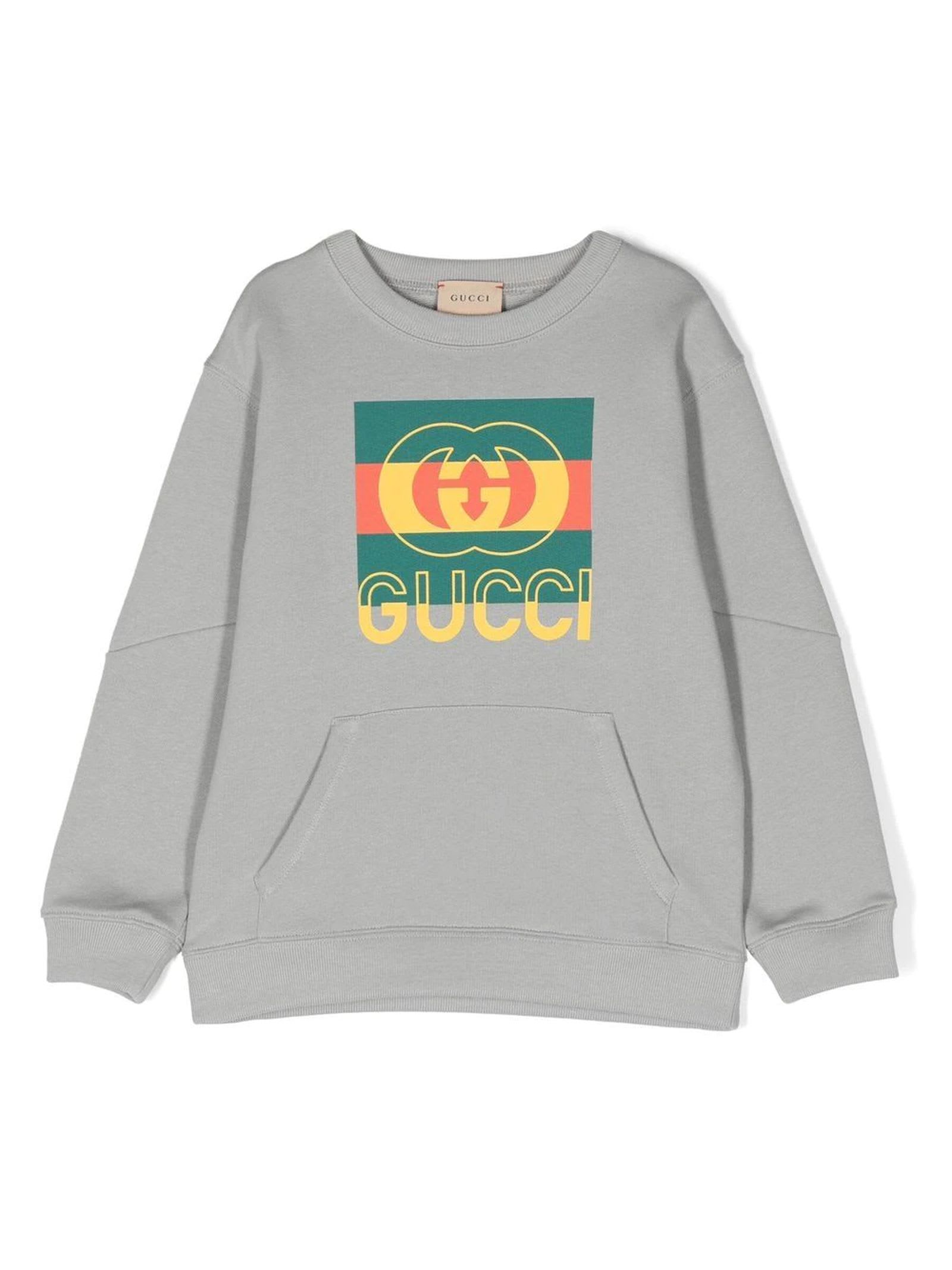 Gucci Grey Cotton Sweatshirt