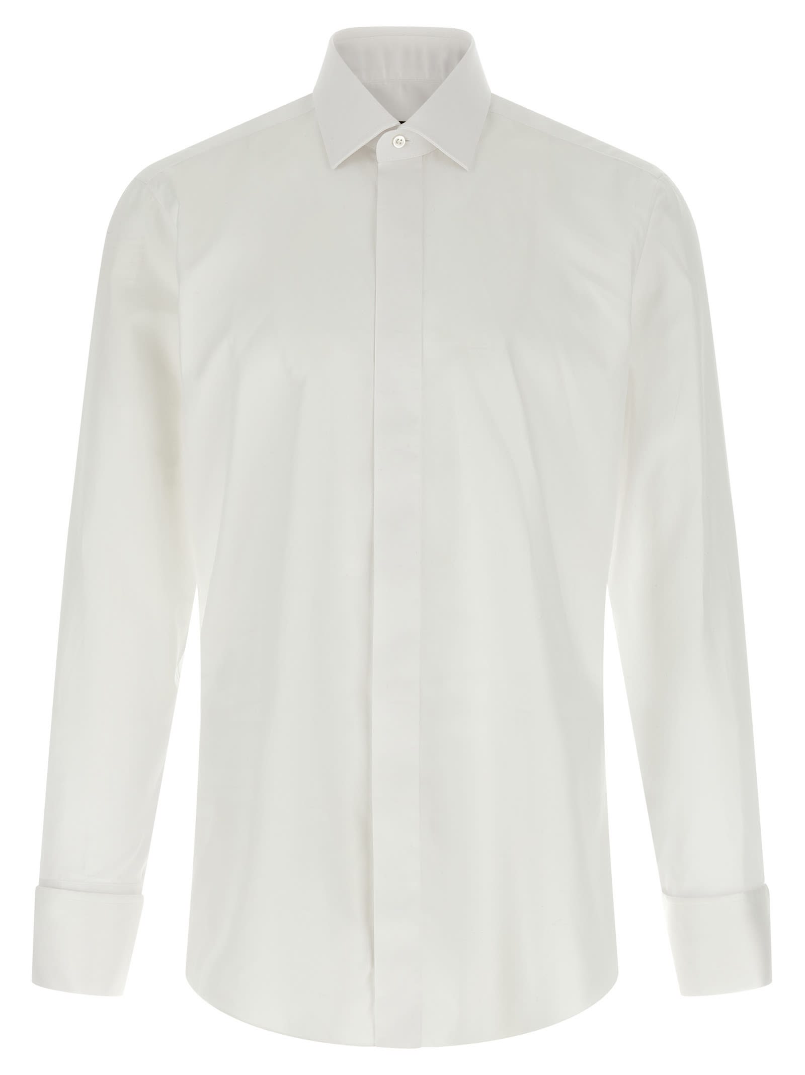Barba Napoli Honeycomb-pattern Cotton Shirt In Multi