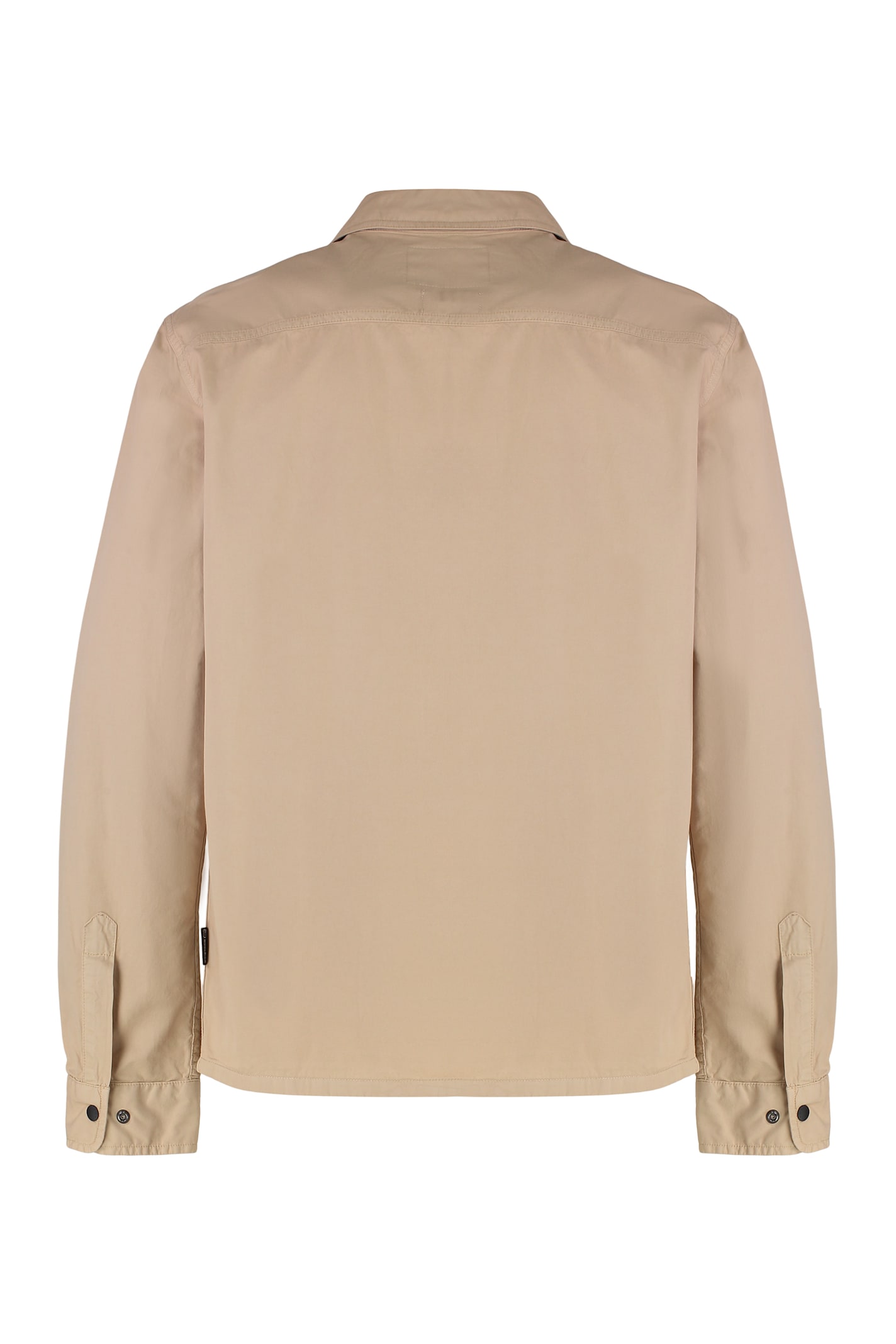 Woolrich Beige Jacket With Pockets And Zip Closure In Sand