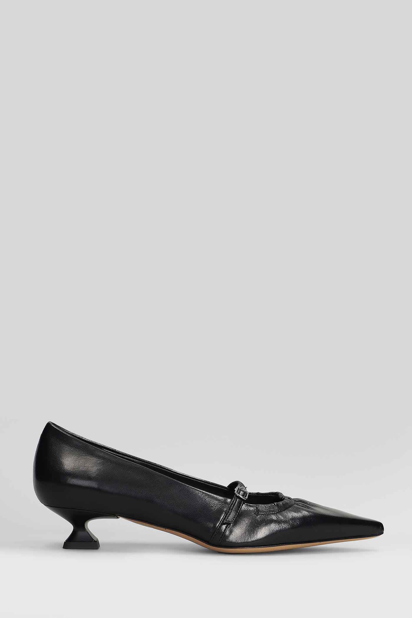 The Seller Pointed-toe Buckle Pumps In Black