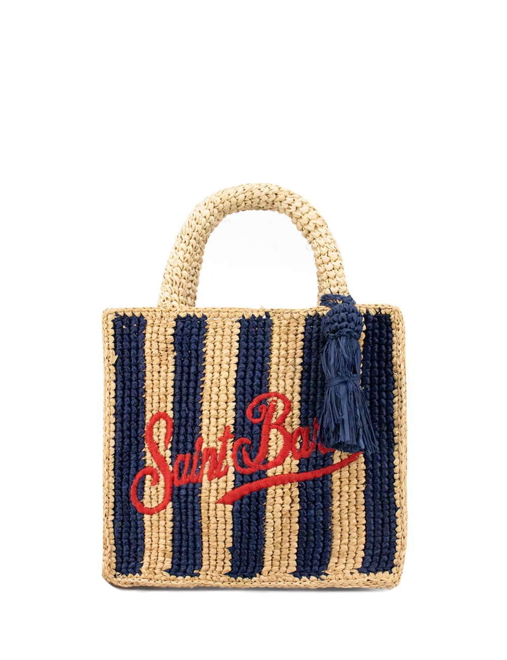 Shop Mc2 Saint Barth Bag In Stripes Pop V 61 Emb