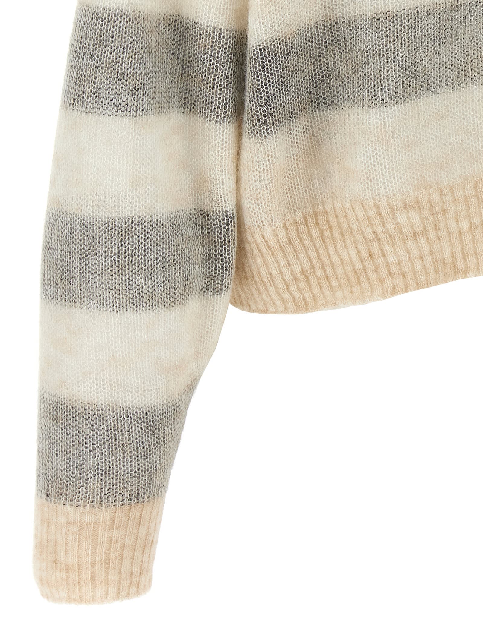 Shop Brunello Cucinelli Striped Cardigan In Multicolor