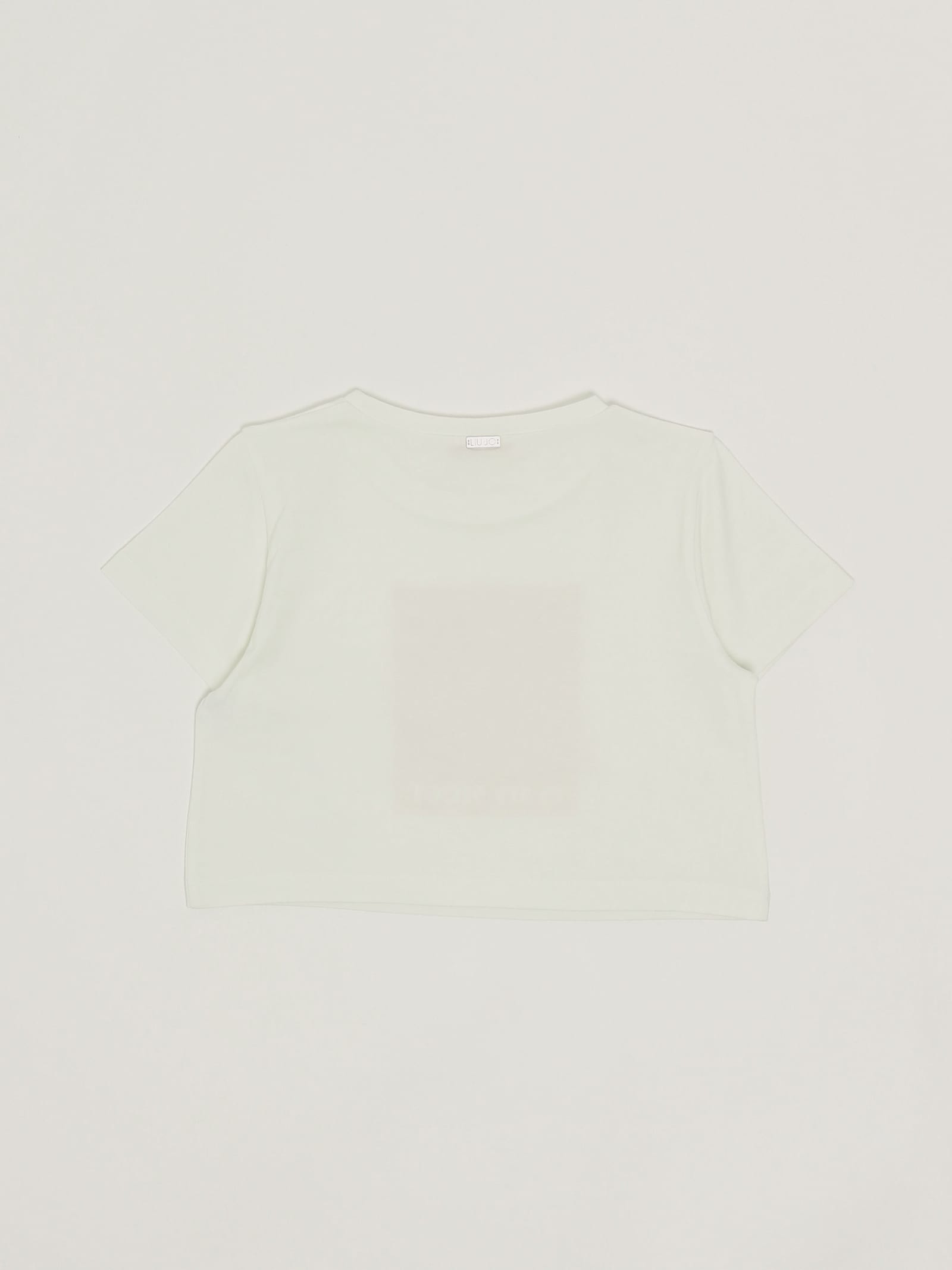 Liu •jo T-shirt T-shirt In Bianco-fragola