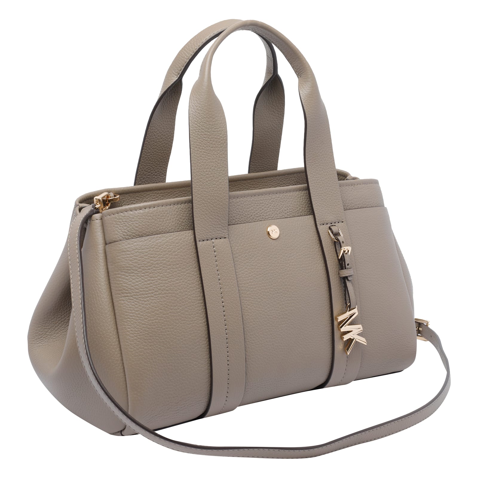 Michael Michael Kors Romee Dove Grey Leather Bag In Gray