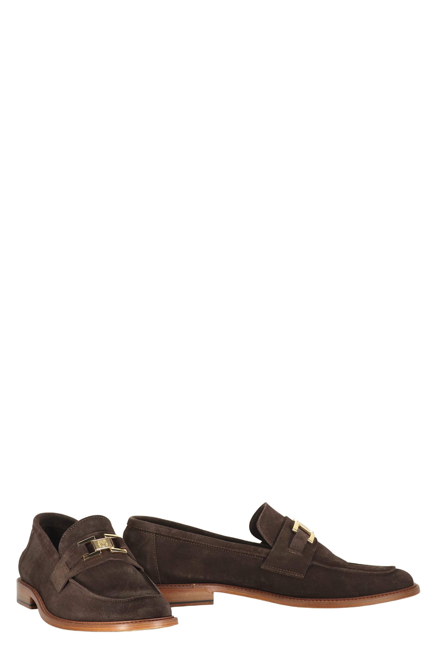 Bruno Magli Calfskin Loafers In Brown