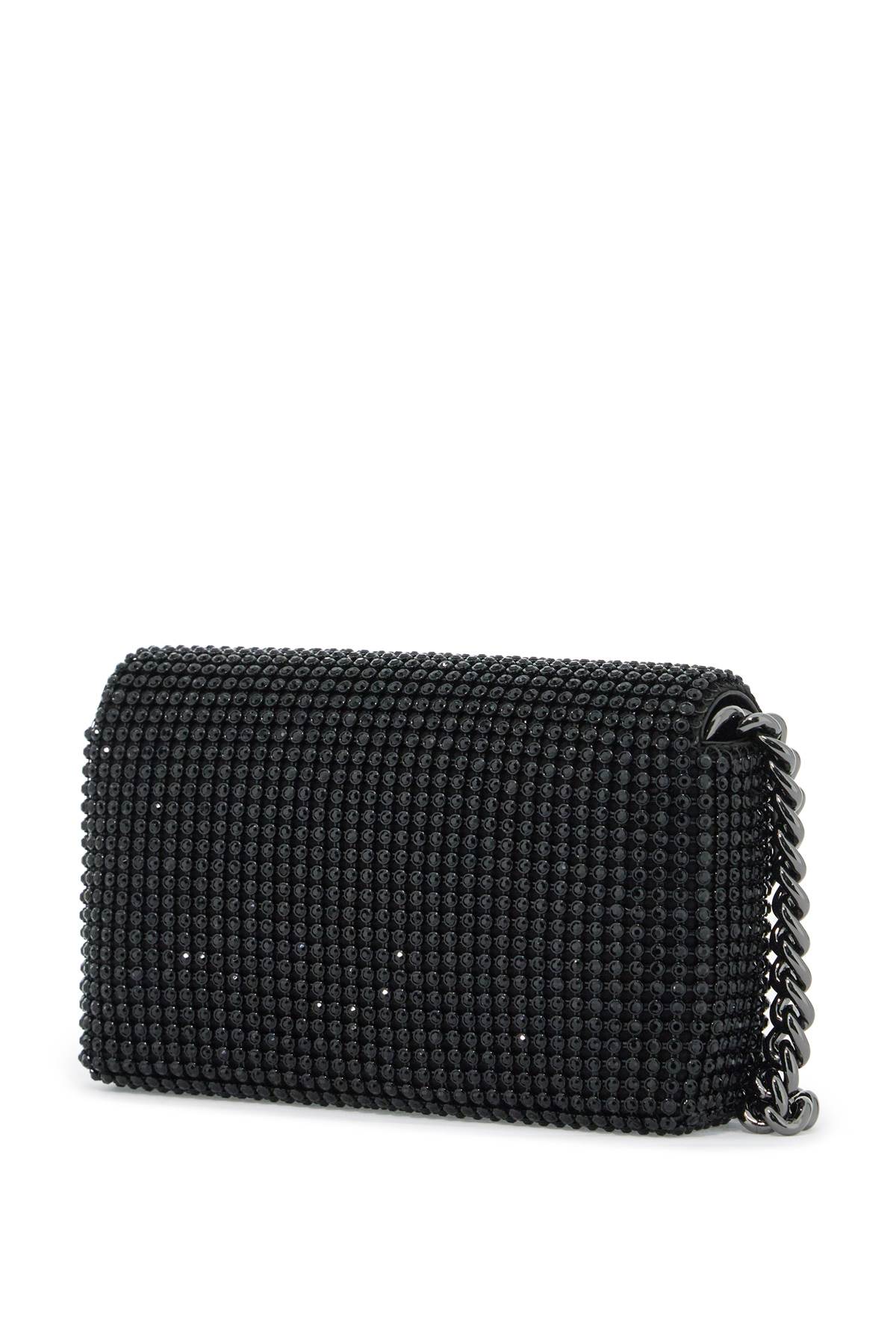 Shop Marc Jacobs The Rhinestone J Marc Mini Shoulder Bag By In Black (black)