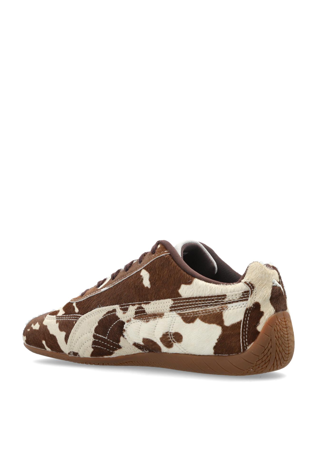 Puma Womens Cow Print Brown Speedcat Og Pony Hair Effect Trainers