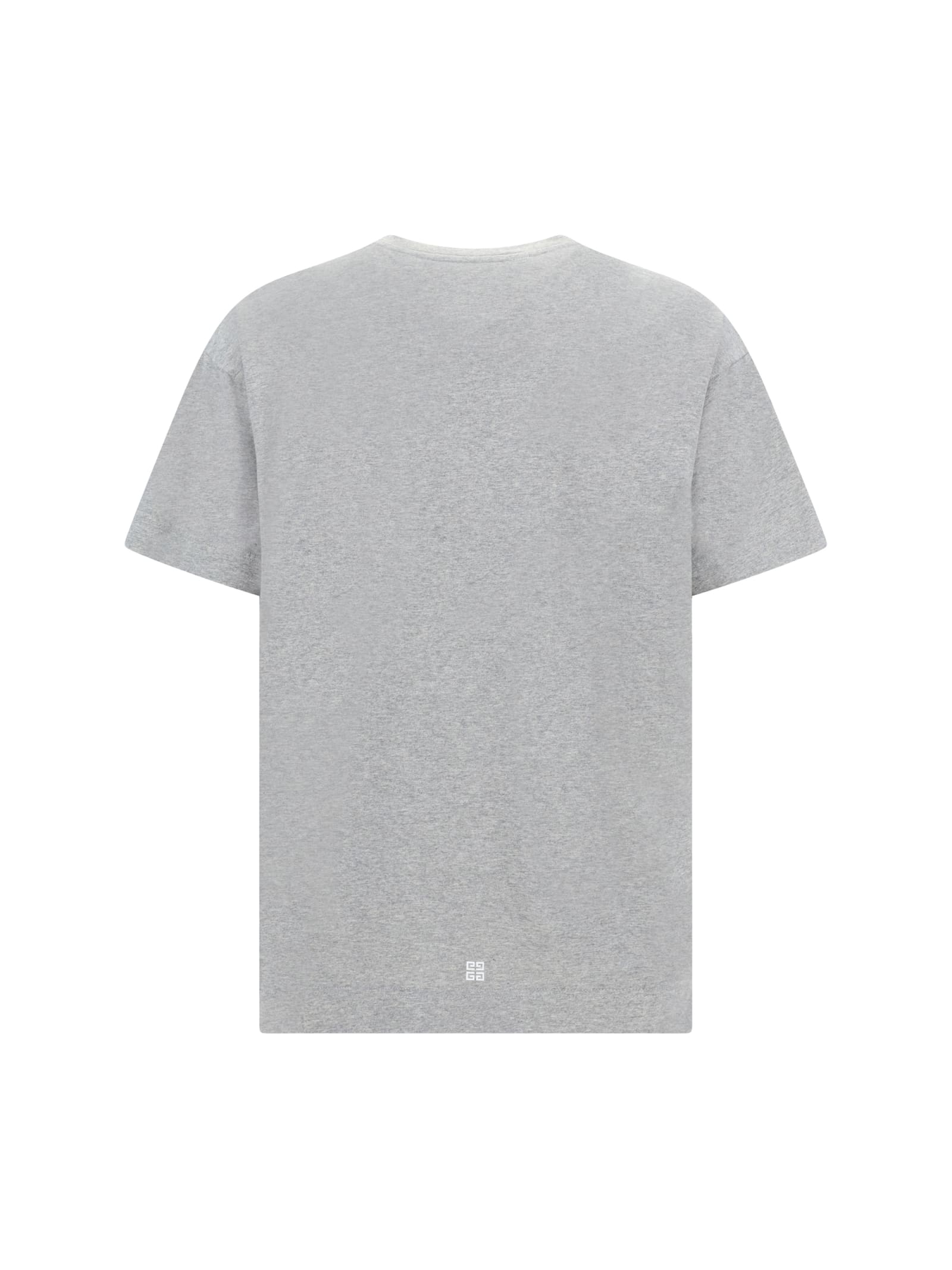 Shop Givenchy T-shirt In Light Grey Melang