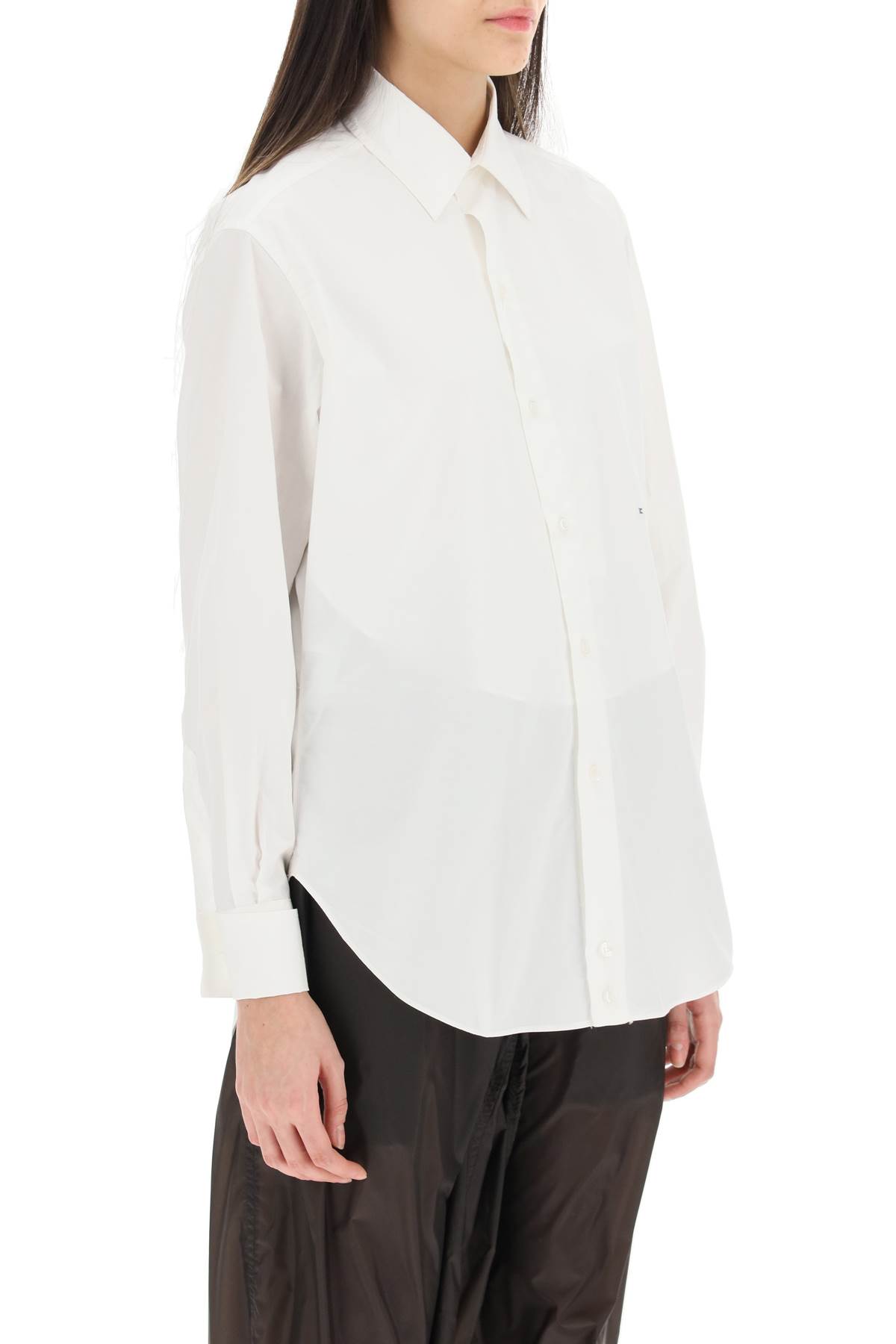 Shop Maison Margiela M Cotton Shirt In White (white)