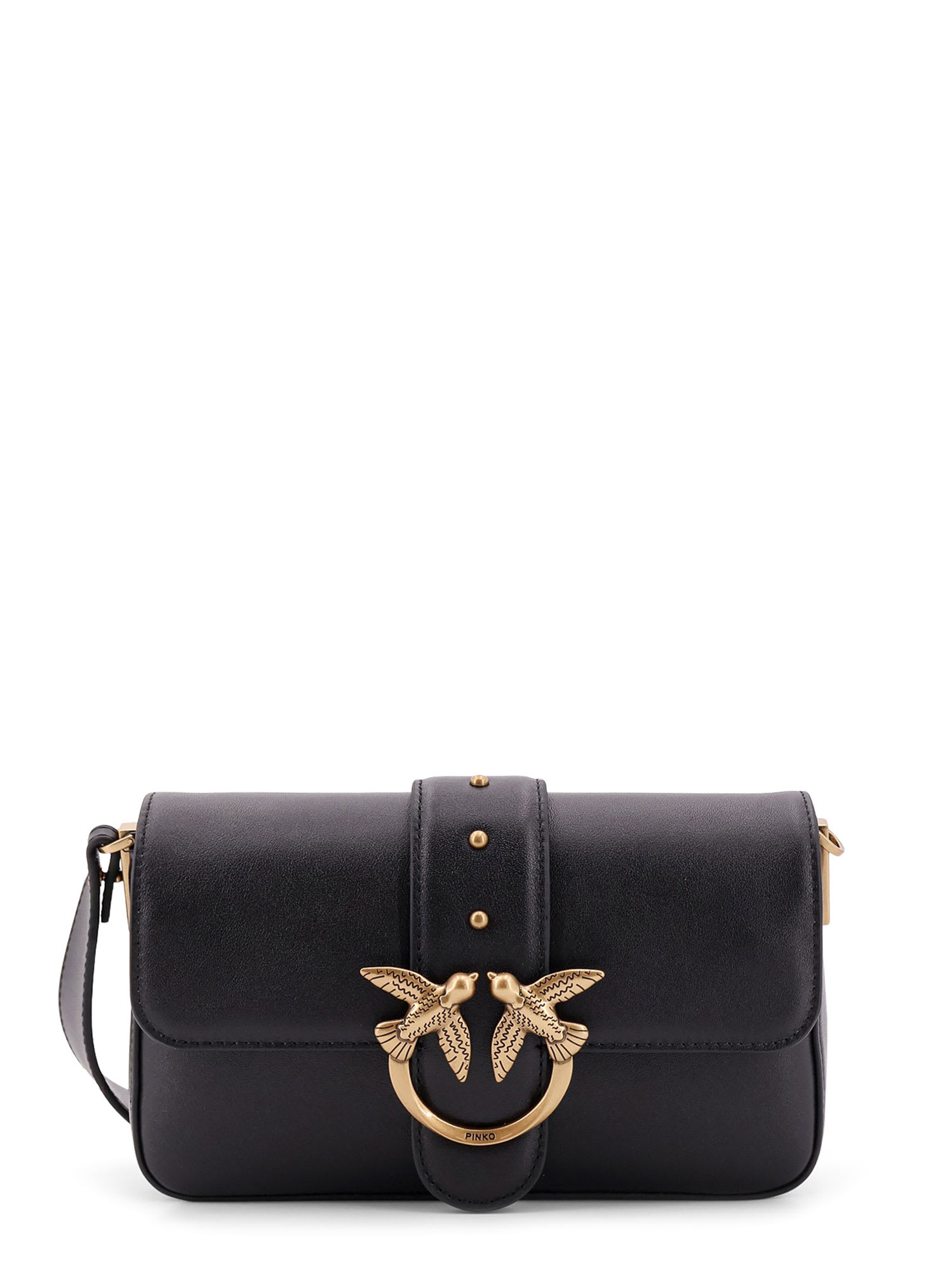 Pinko Love One Mini Leather Shoulder Bag