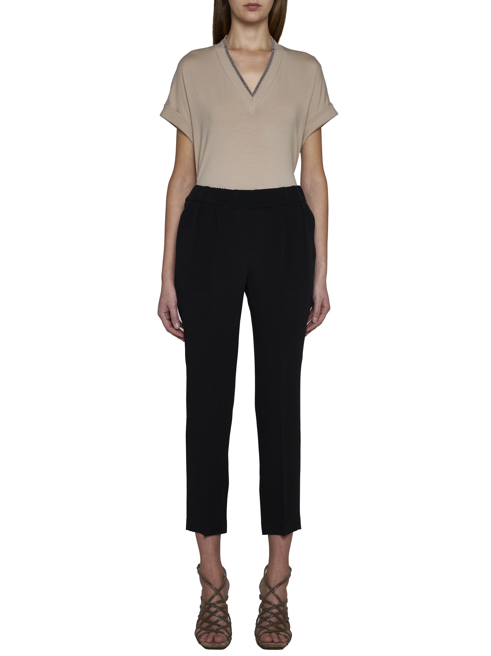 Brunello Cucinelli T-shirt In Beige