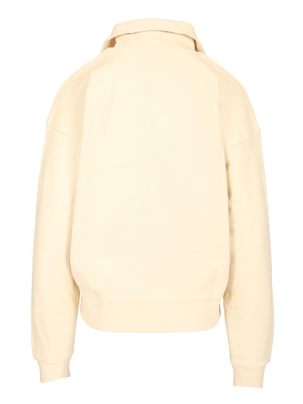 Shop Maison Kitsuné Half Zip Sweatshirt