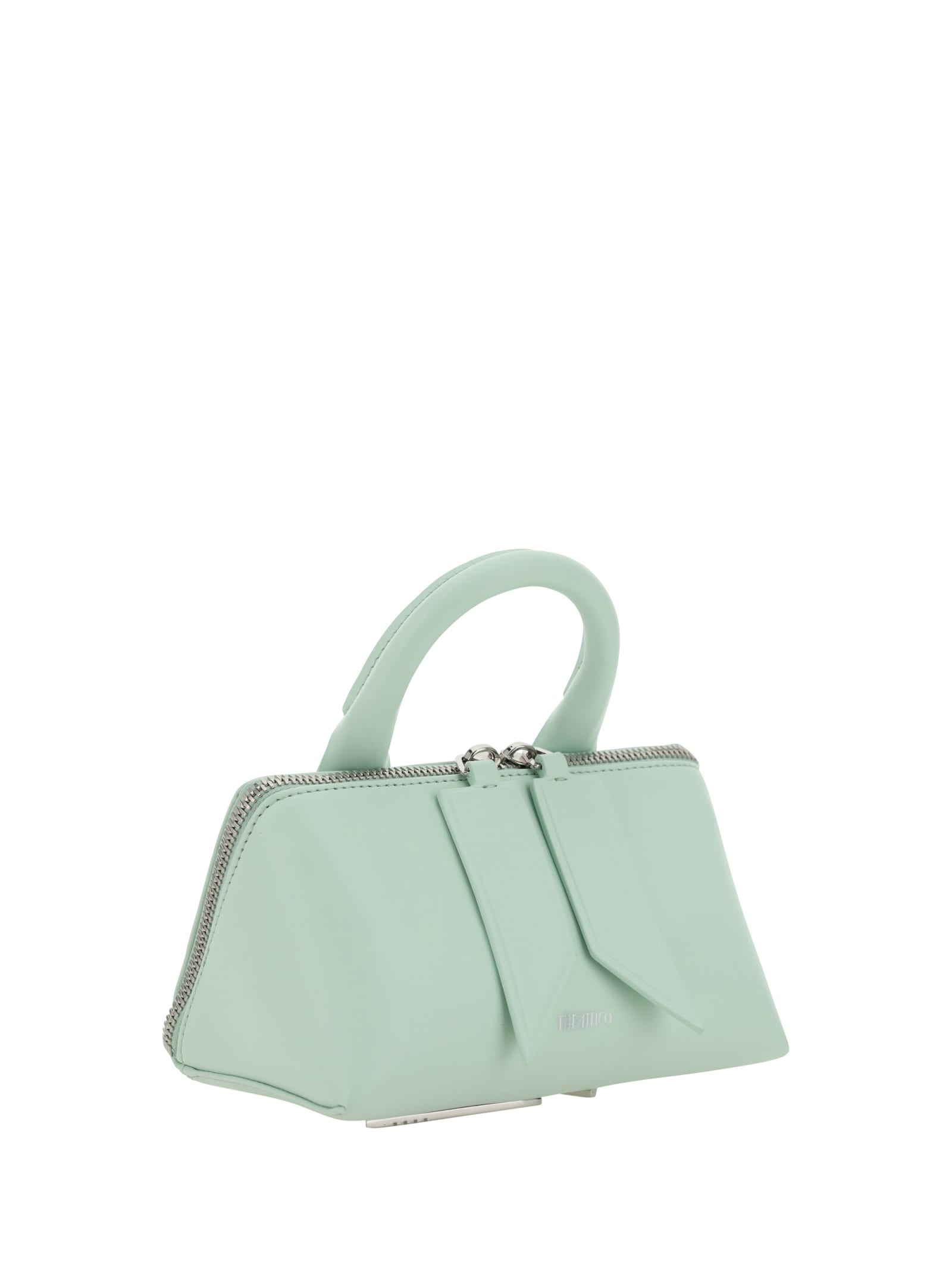 Shop Attico Friday Handbag In Clear Blue