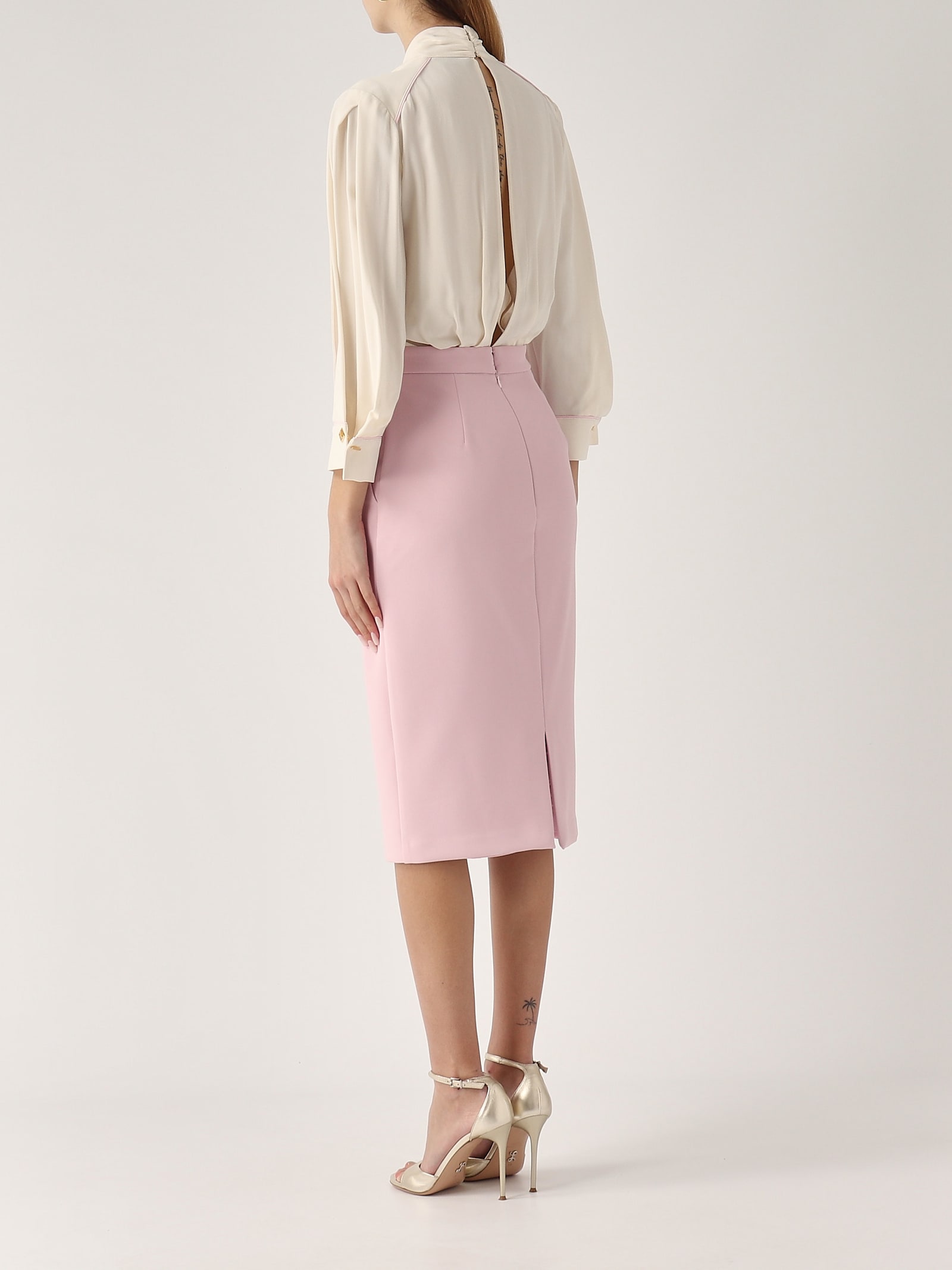 Elisabetta Franchi Abito Stacccabile Dress In Purple