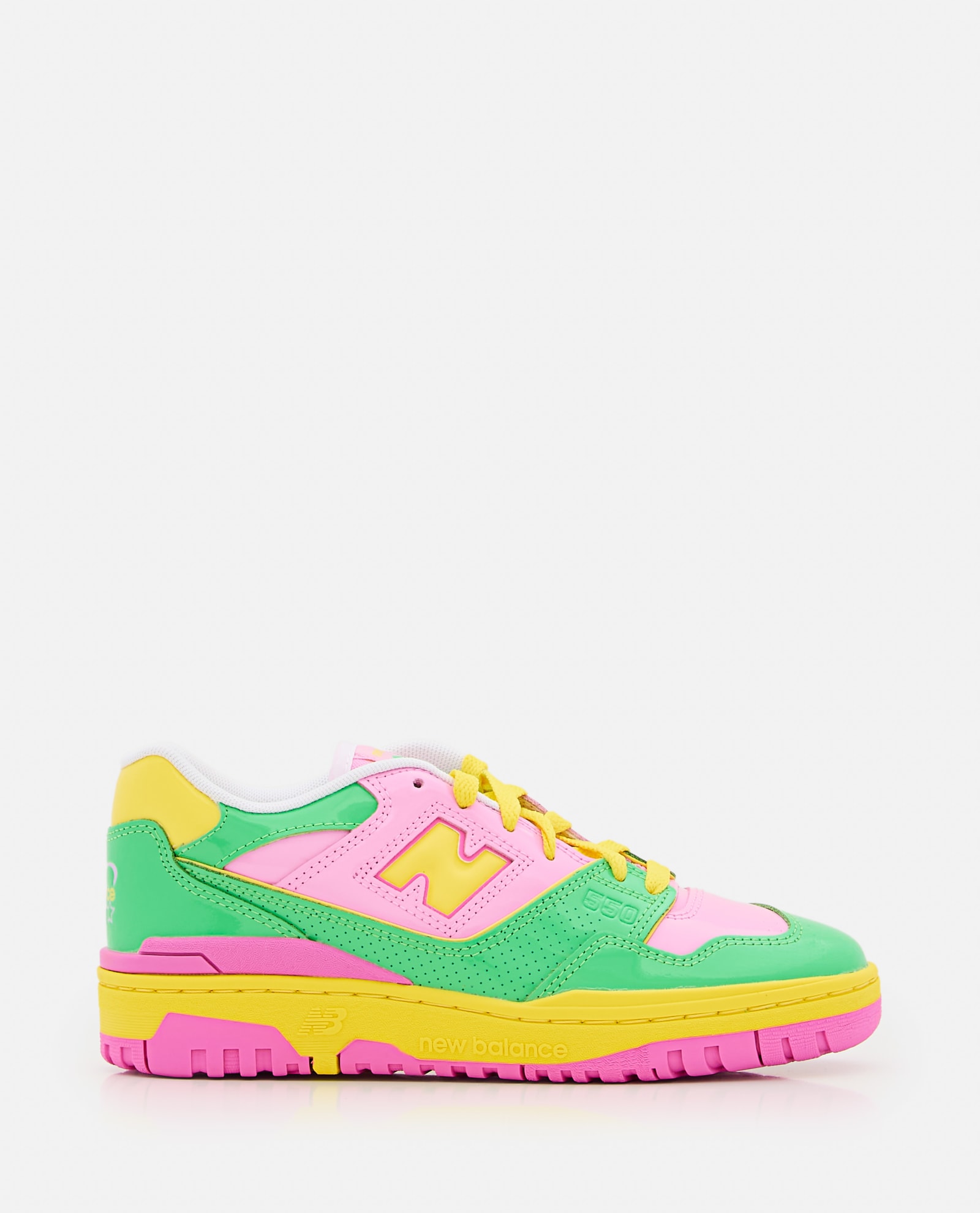 Shop New Balance 550 Leather Sneakers In Multicolour