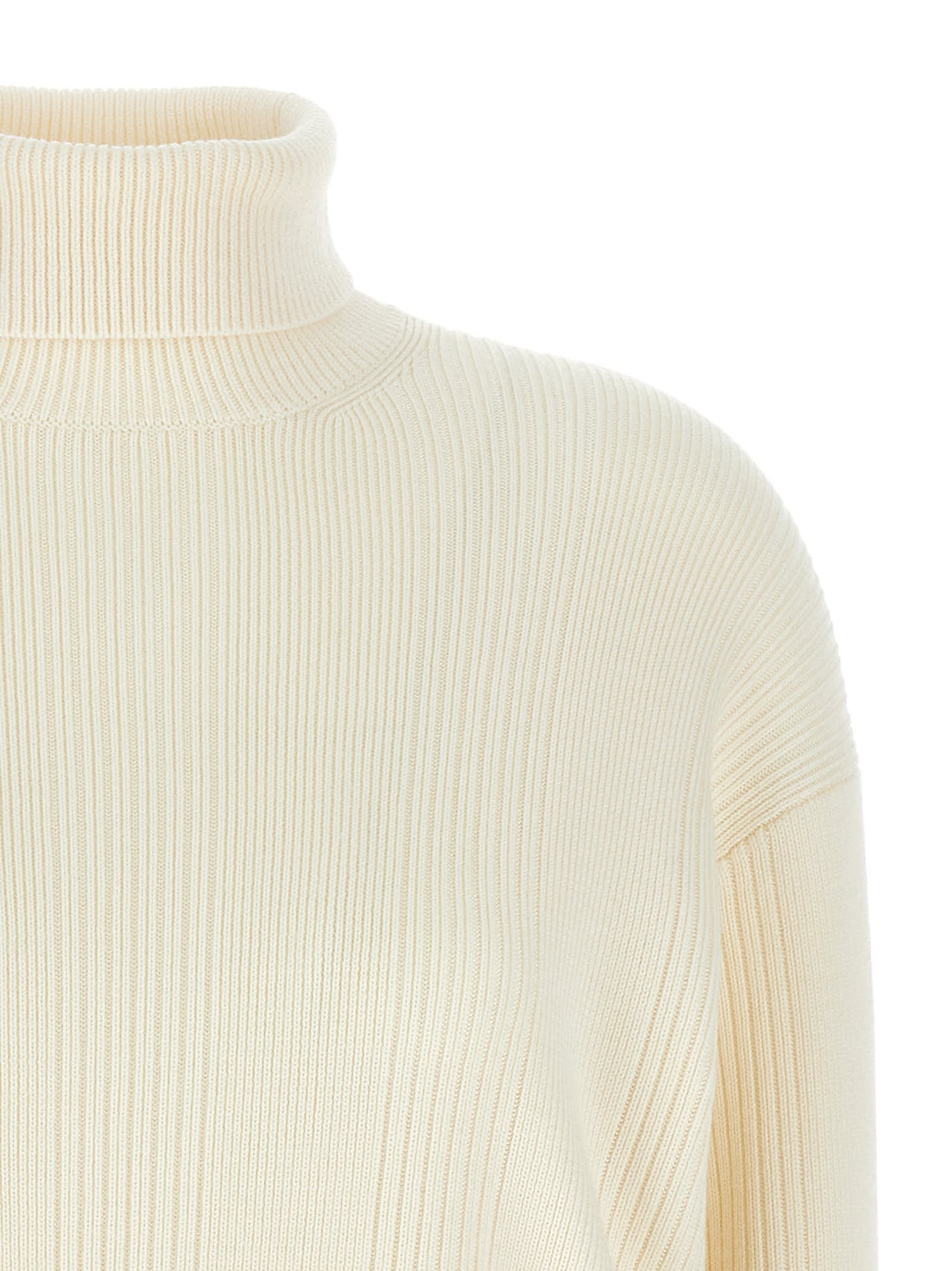 Shop Chloé Belt Sweater In White