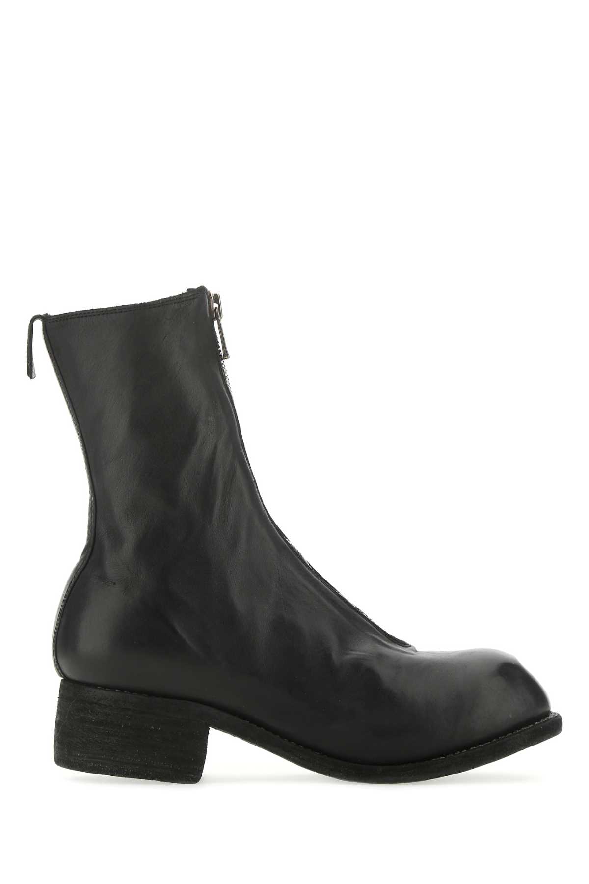Black Leather Pl2 Boots