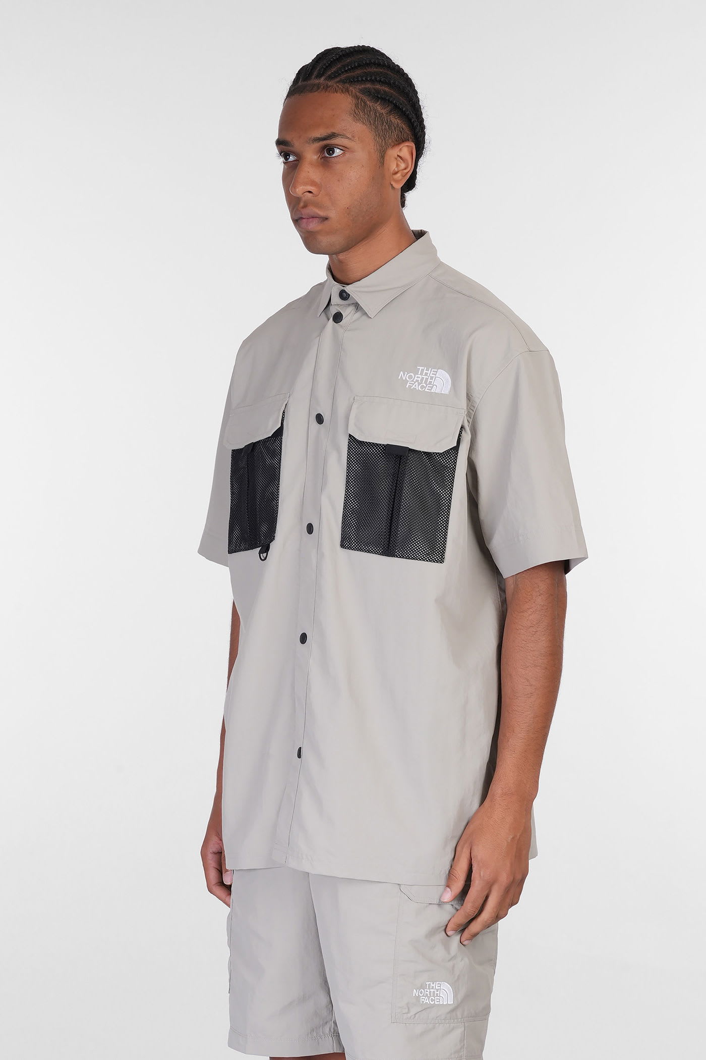 THE NORTH FACE NSE SUMMER SHIRT SHIRT IN GREY POLYAMIDE 
