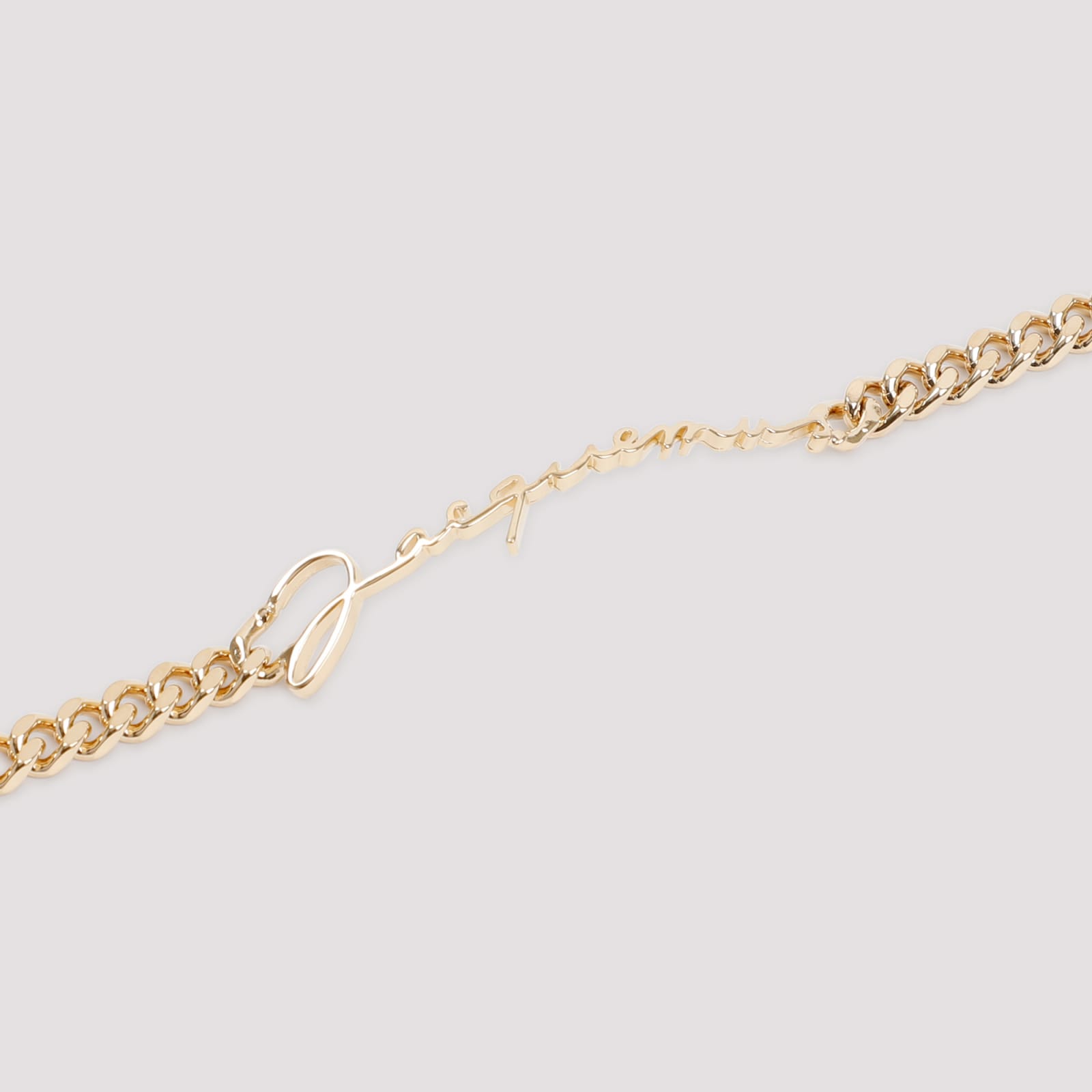 JACQUEMUS LA GOURMETTE LOGO CHAIN LINK BRACELET 