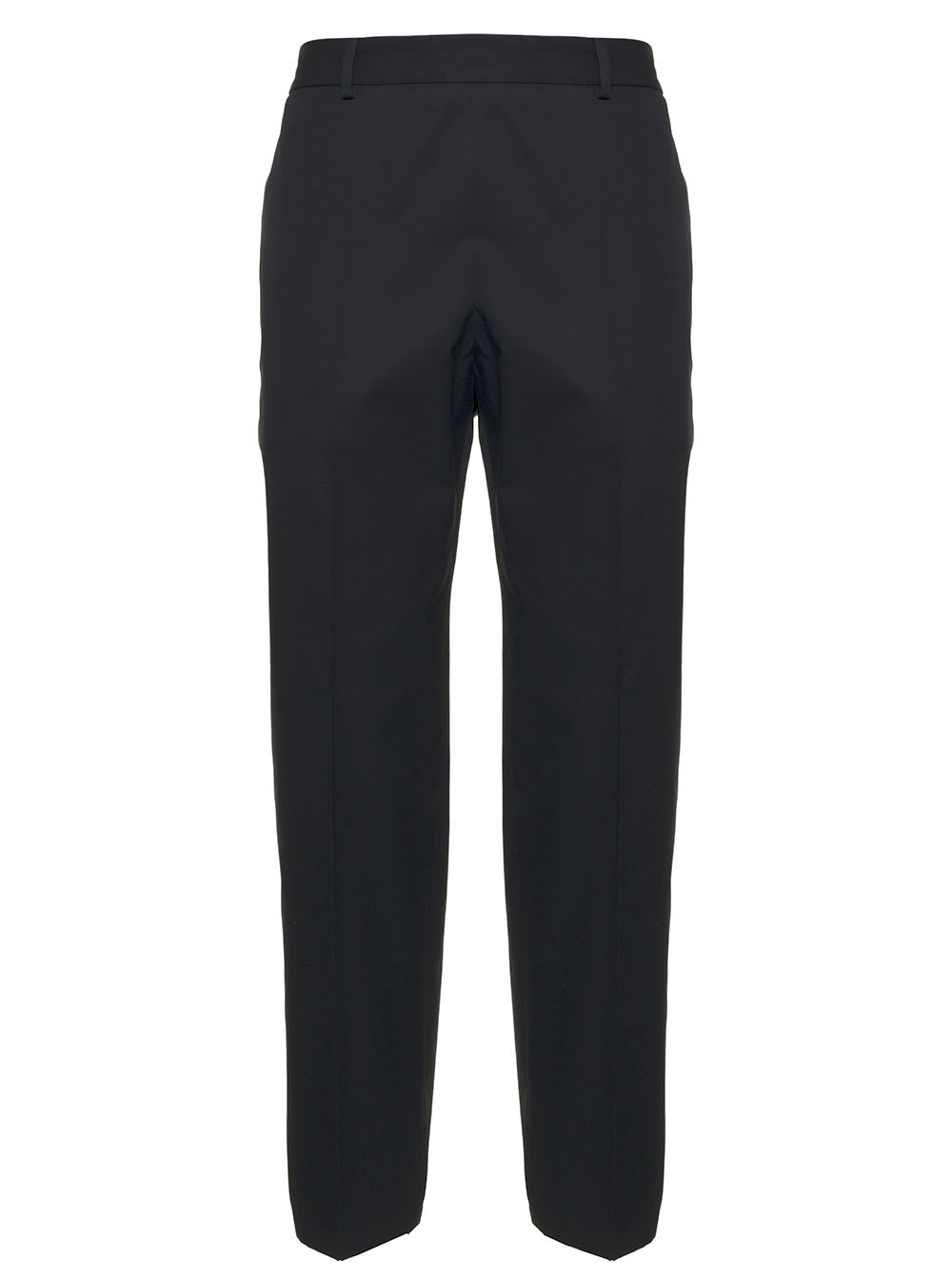 Jil Sander Black Cotton Tailored Pants
