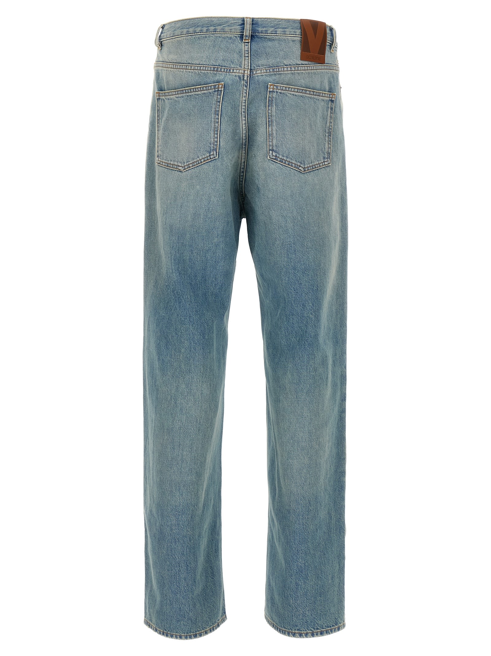 Valentino Rolled Cuffs Denim Trousers