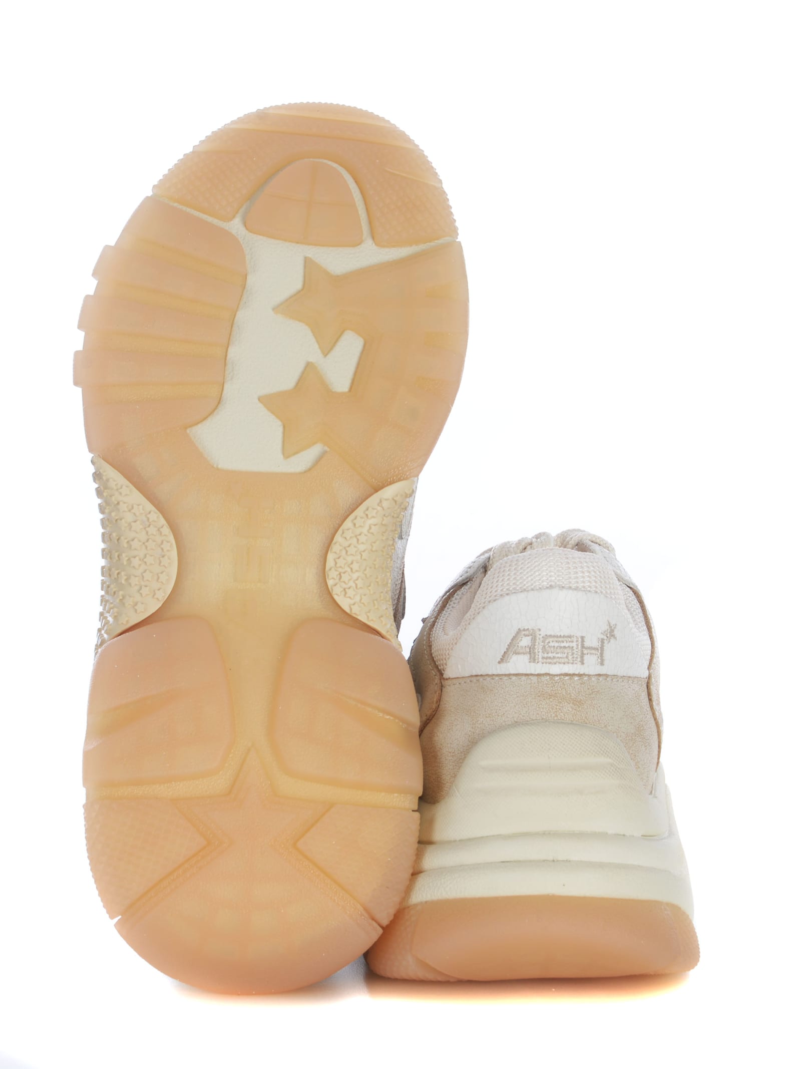 Shop Ash Sneakers  Addict Made Of Leather In Bianco