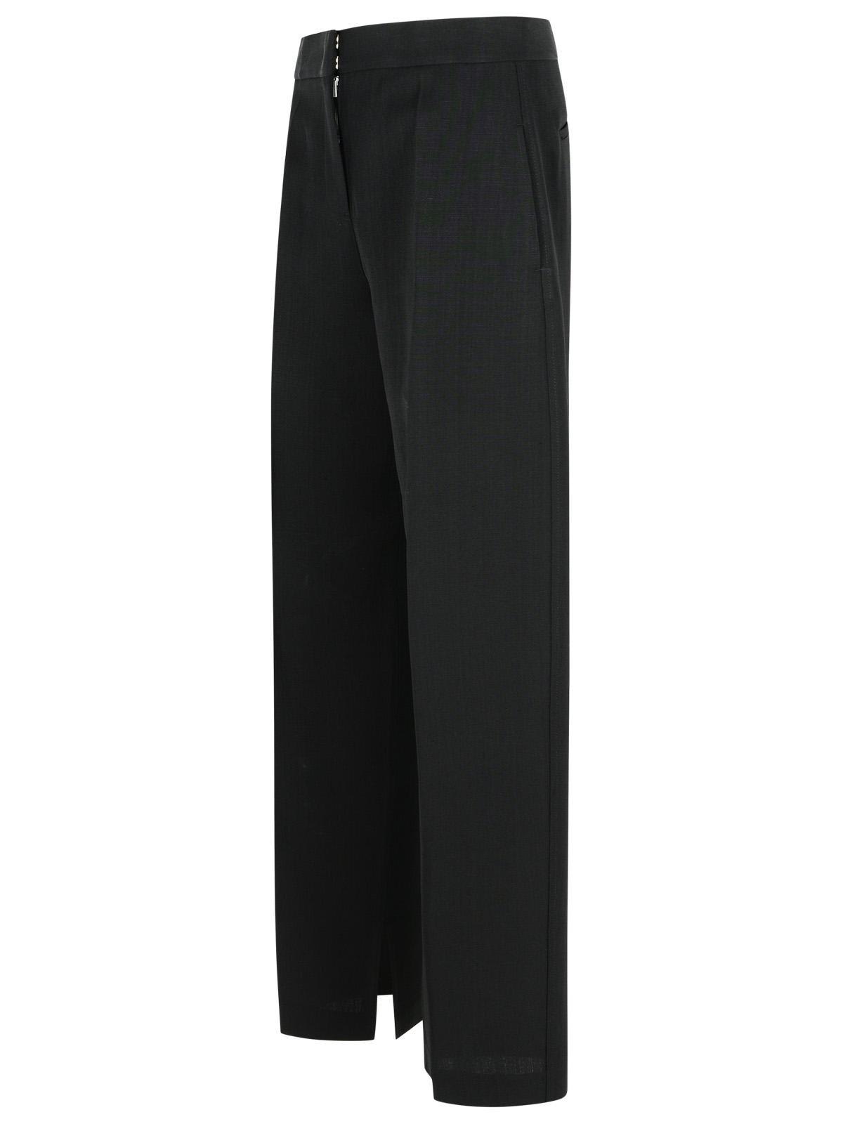 Jil Sander Black Wool Pant In Black