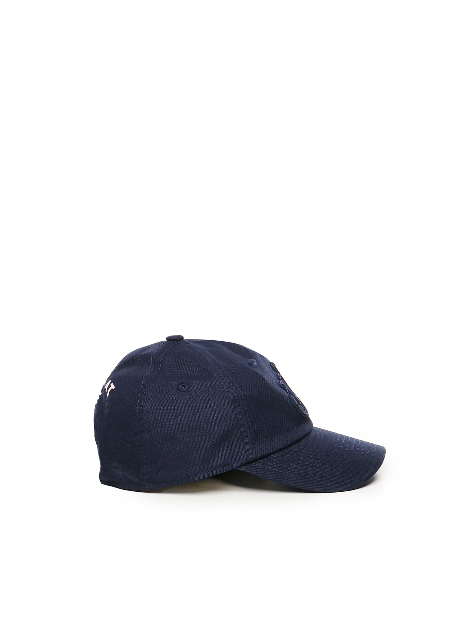 Jw Anderson Denim Baseball Cap With Anchor Logo In Navy