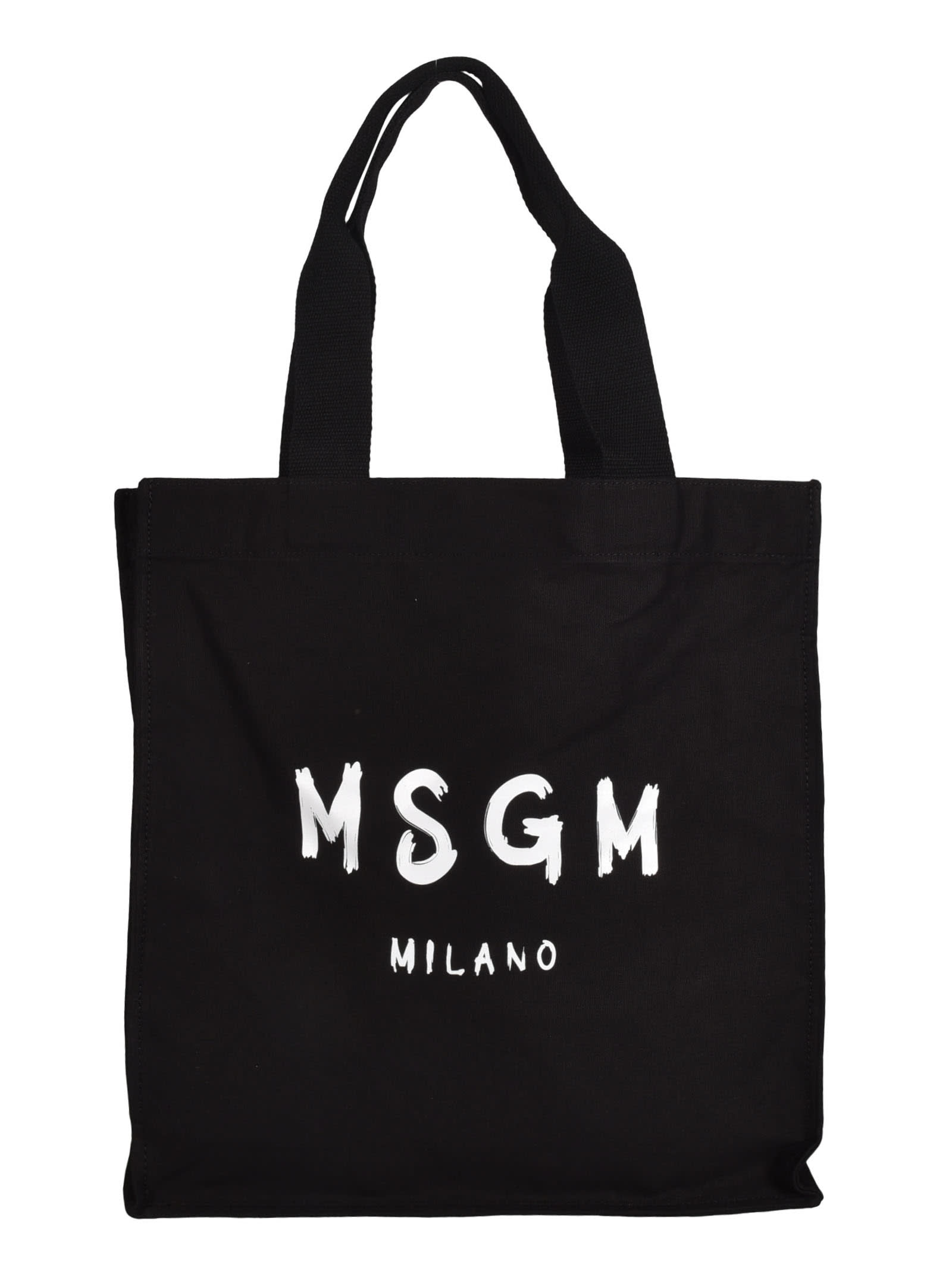 MSGM Milano Logo Shopper Bag