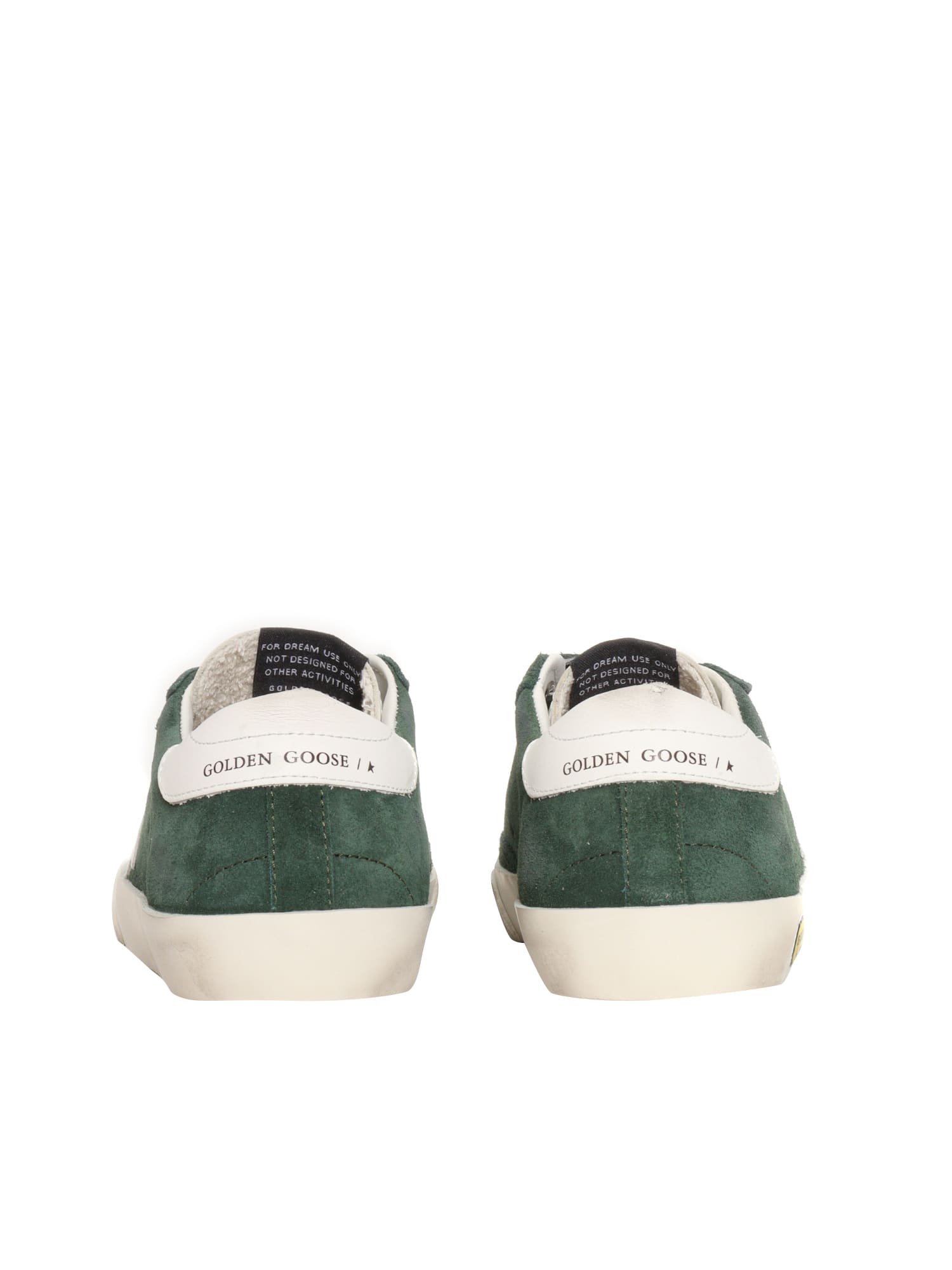 Golden Goose Superstar Touch-strap Sneakers In Green