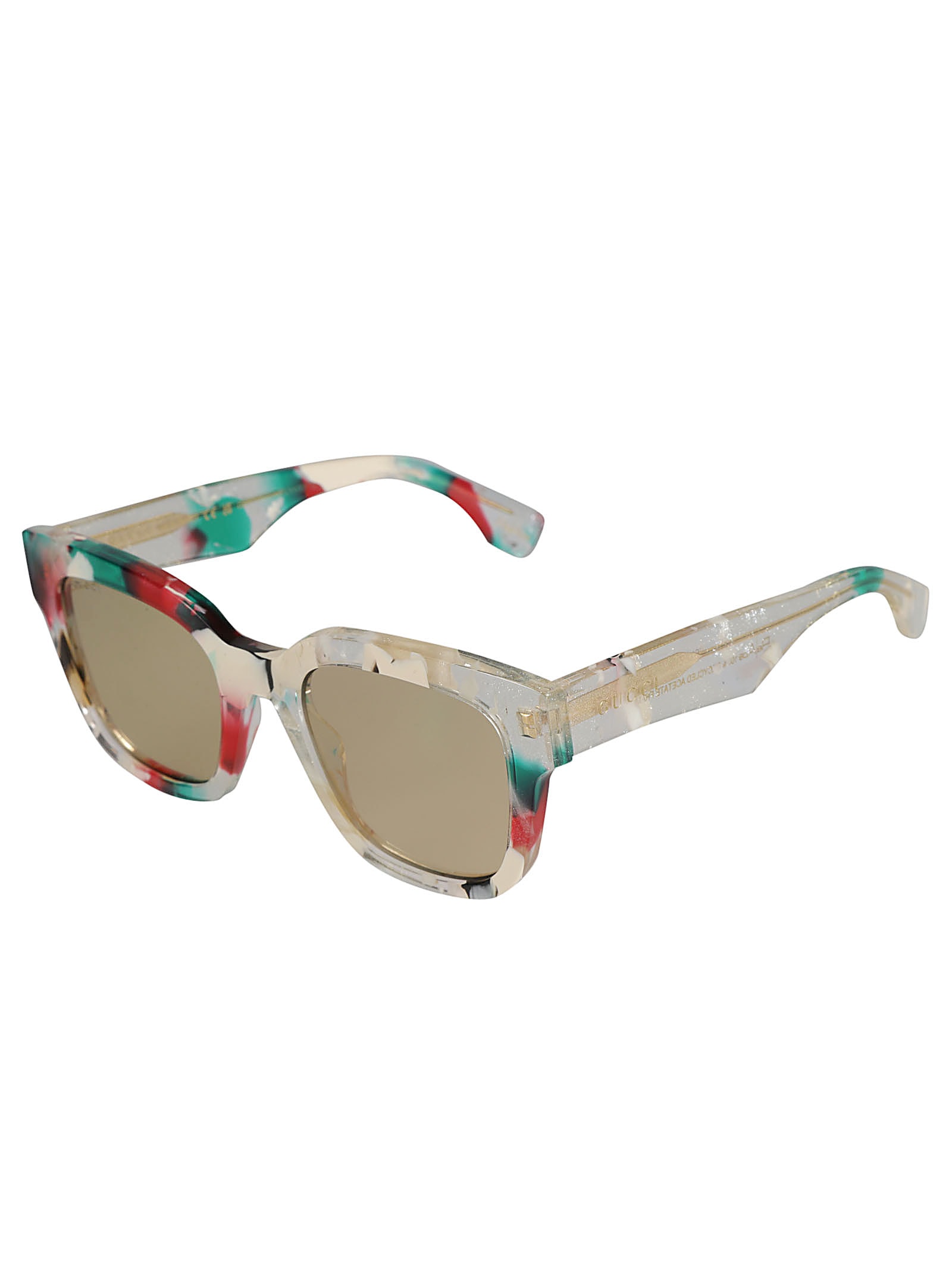 Shop Gucci Wayfarer Sunglasses In Multicolor