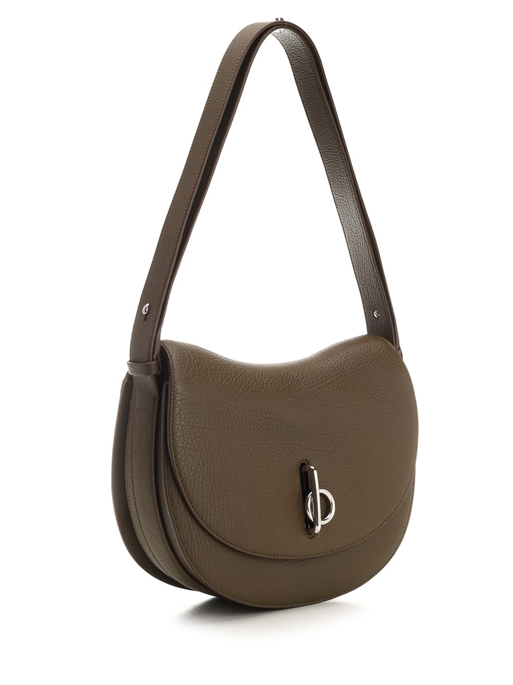 Shop Burberry Medium Rocking Horse Bag In Green