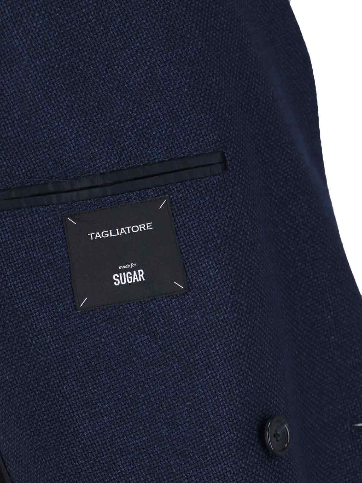 Tagliatore Double-breasted Blazer In Navy